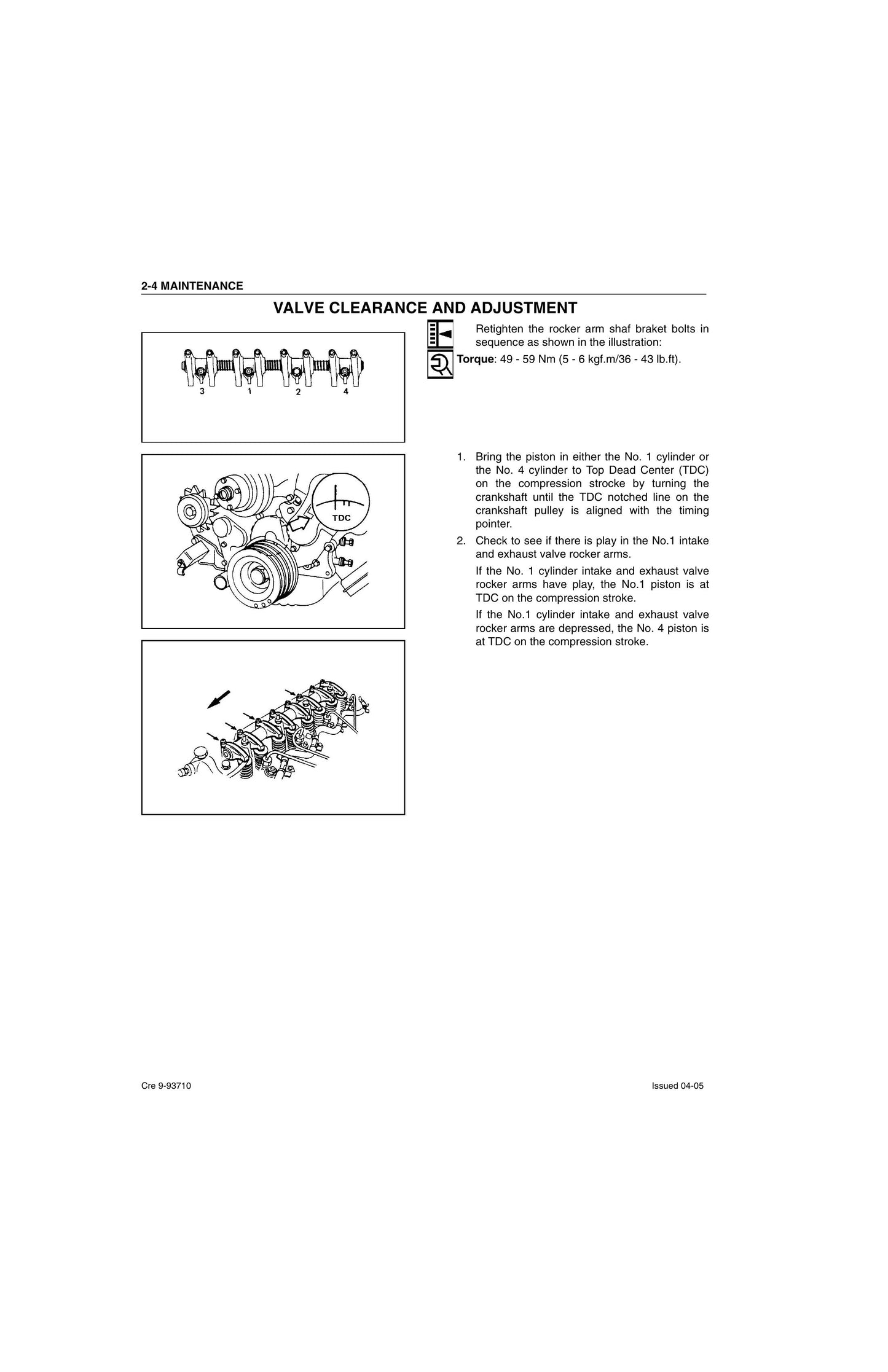 CASE 4JG1 ISUZU ENGINE Factory Workshop Service Manual 9-93710 NA