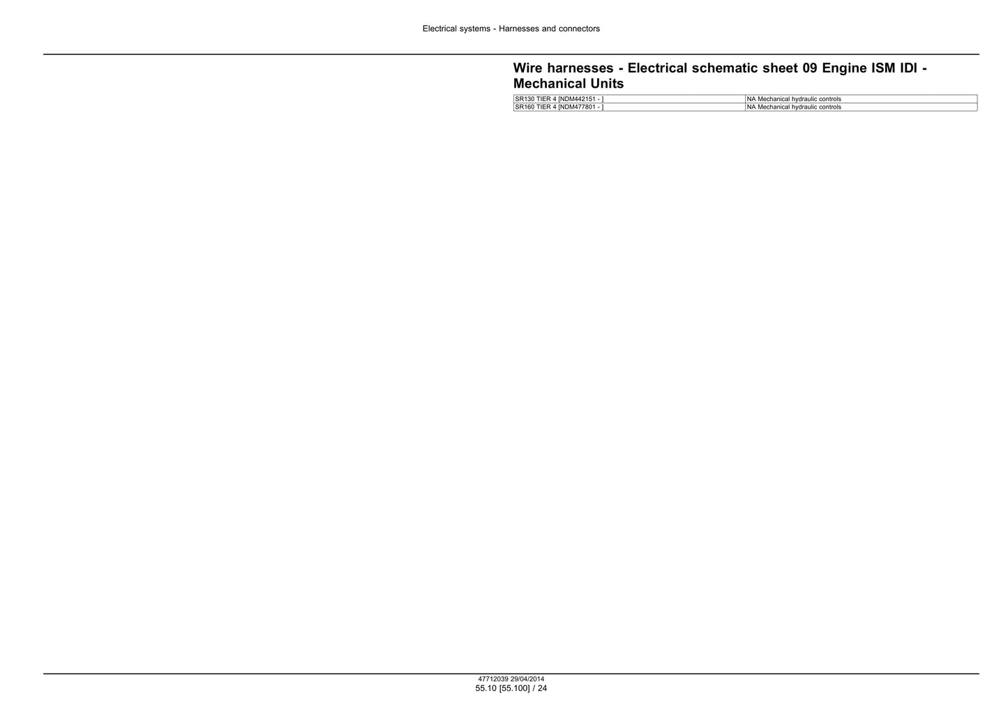 CASE SR130 SR160 Skid Steer Loader Factory Workshop Service Manual 47712039