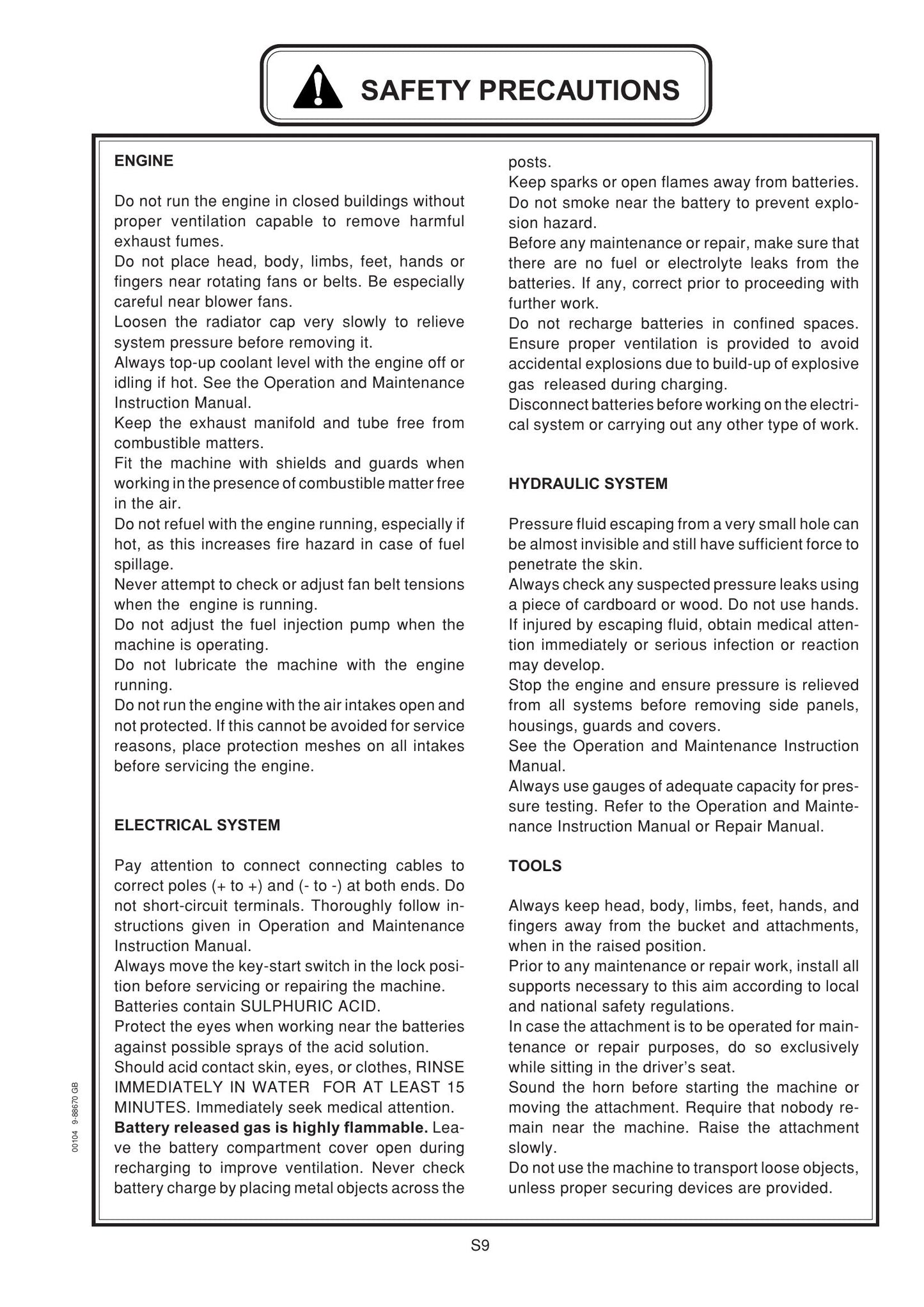 CASE CX16B CX18B Mini Excavator Factory Workshop Service Manual Cre 9-88670