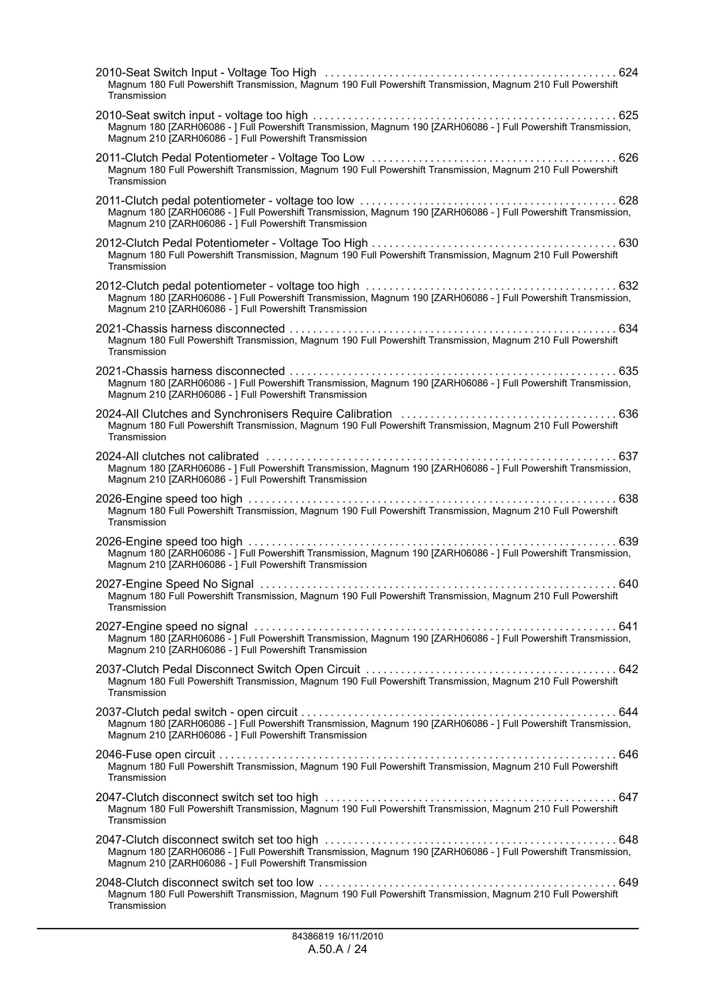 CASE MAGNUM 180 MAGNUM 190 MAGNUM 210 Tractor Factory Workshop Service Manual 84399414