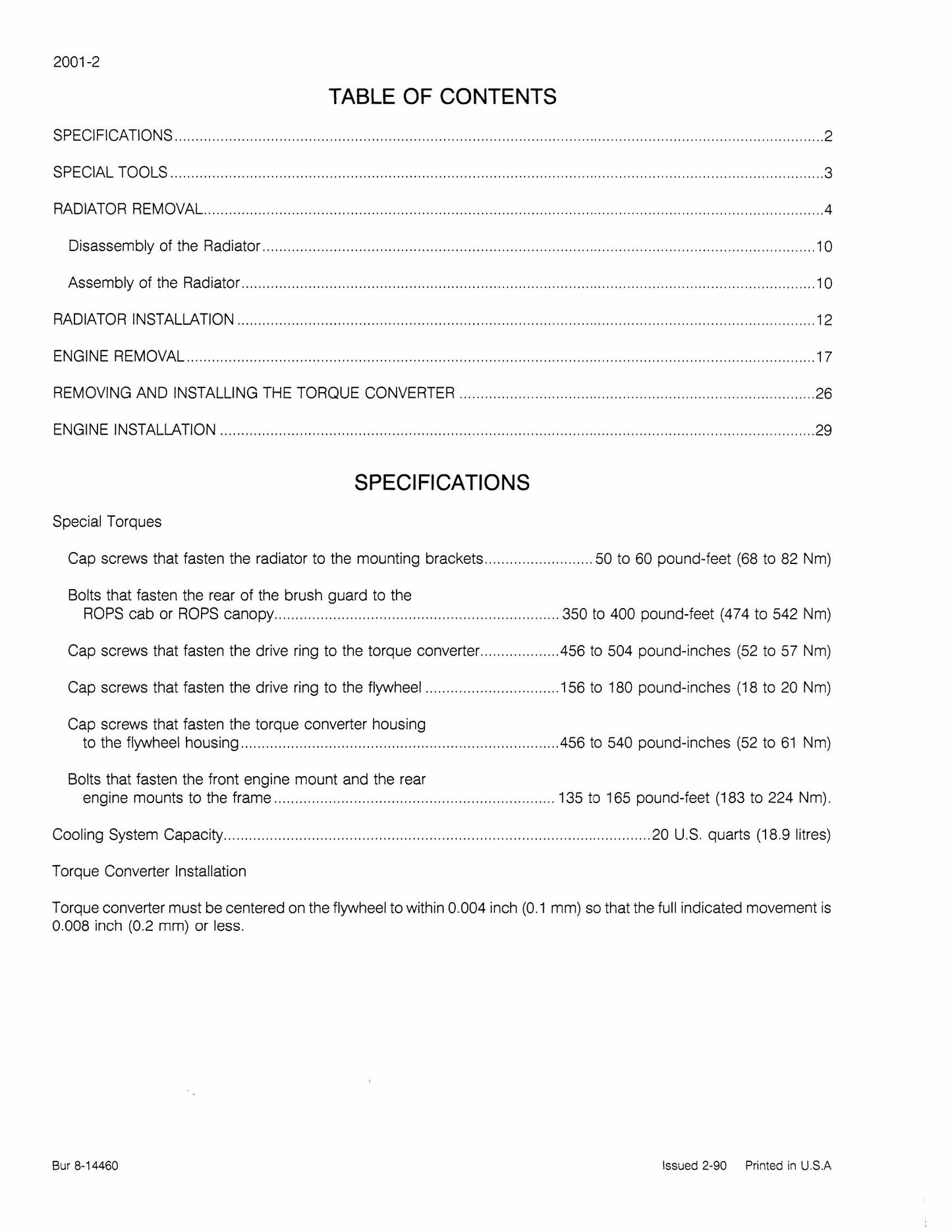 CASE 650 Crawler Factory Workshop Service Manual 8-11261