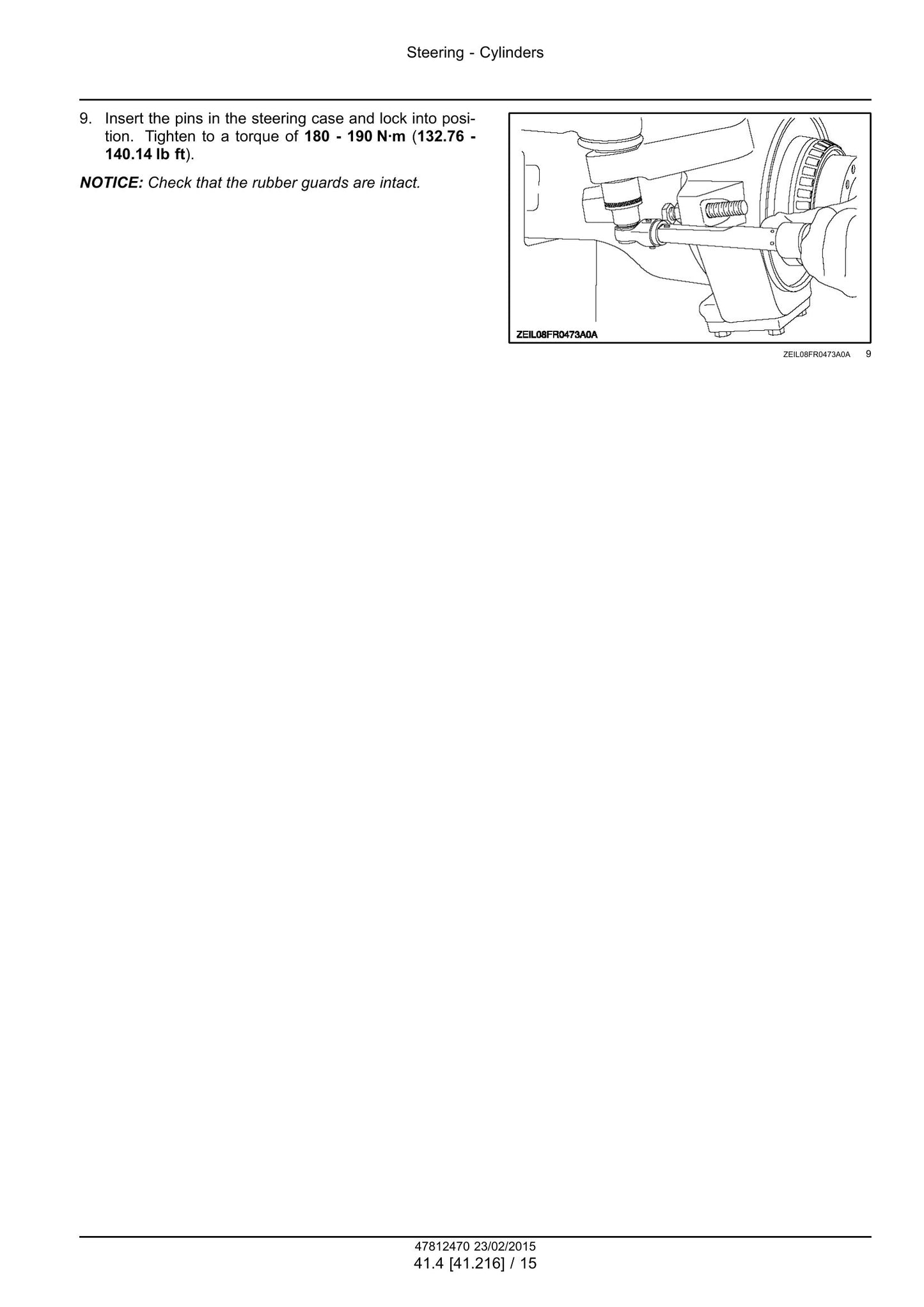 New Holland FR450 FR500 FR600 FR700 FR850 Forage Harvester Factory Workshop Service Manual 47849552