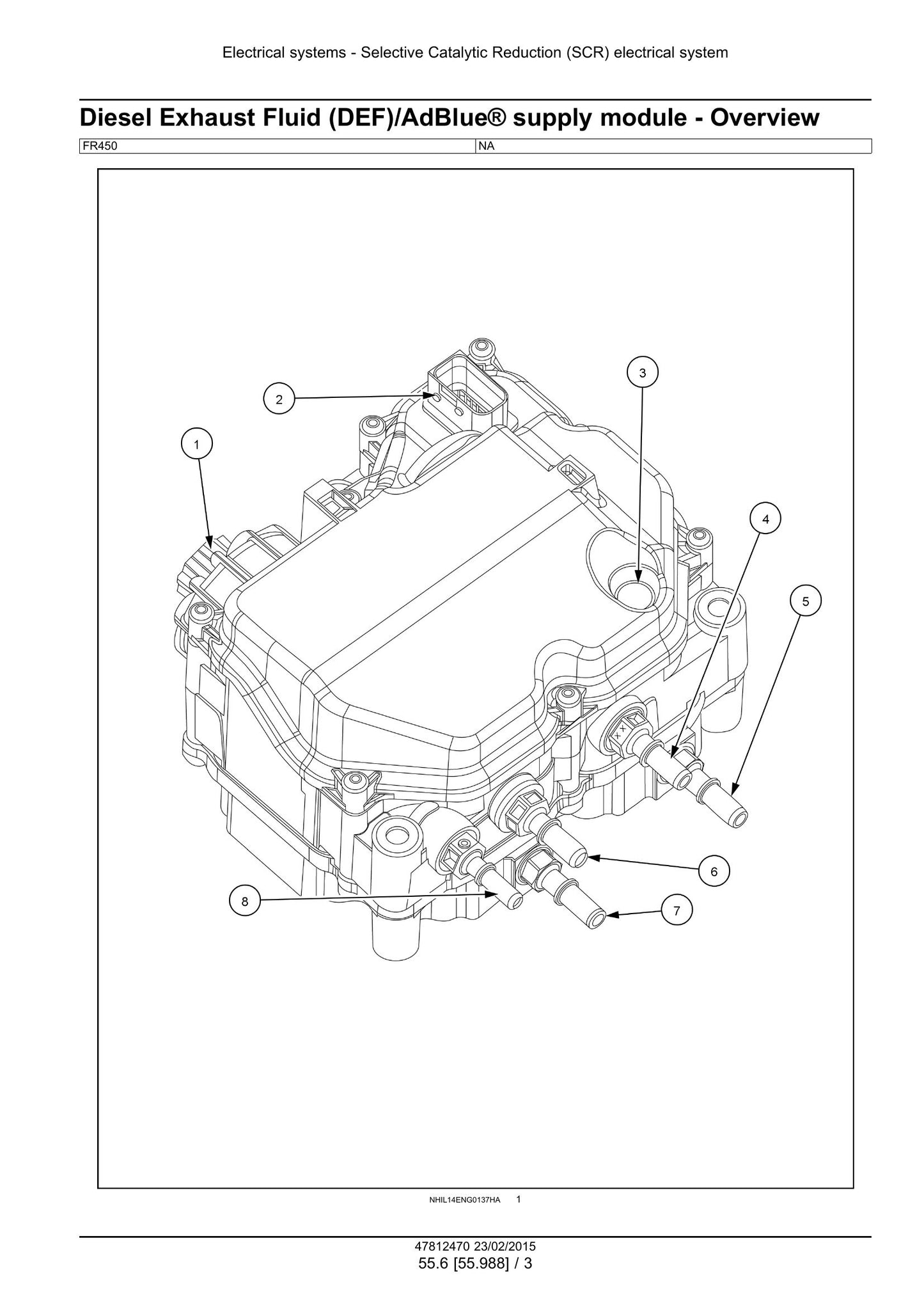 New Holland FR450 FR500 FR600 FR700 FR850 Forage Harvester Factory Workshop Service Manual 47849552