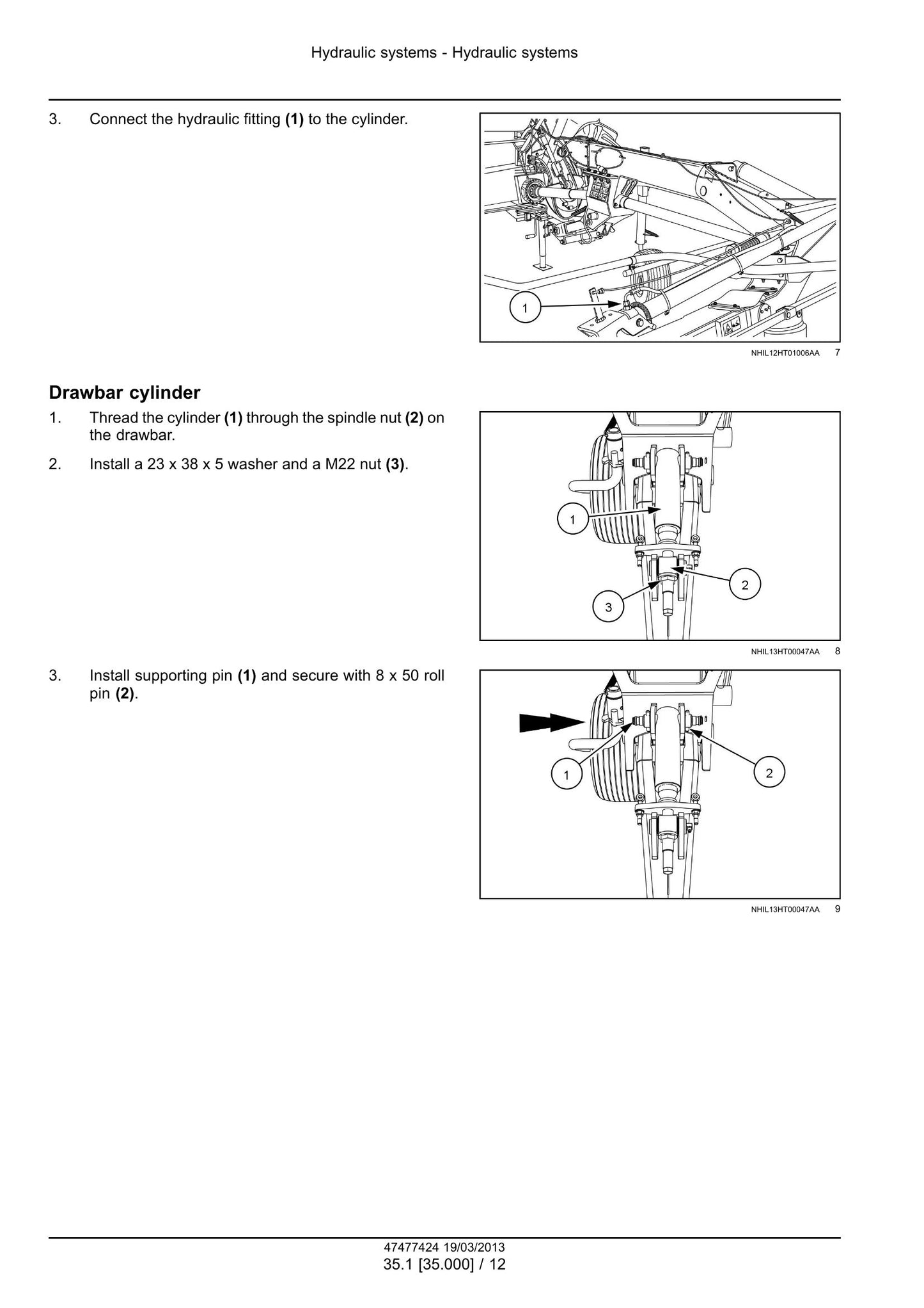 New Holland ProTed 3417 ProTed 3625 ProTed 3836 Rotary Tedder Factory Workshop Service Manual 47477424