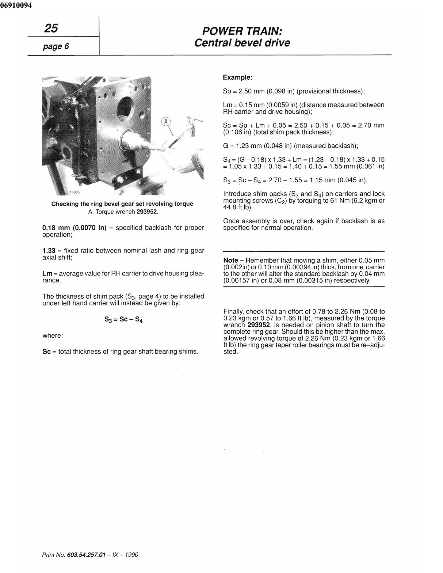 FIAT 55-75 60-75 70-75 80-75 Tractor Workshop Manual 06910094