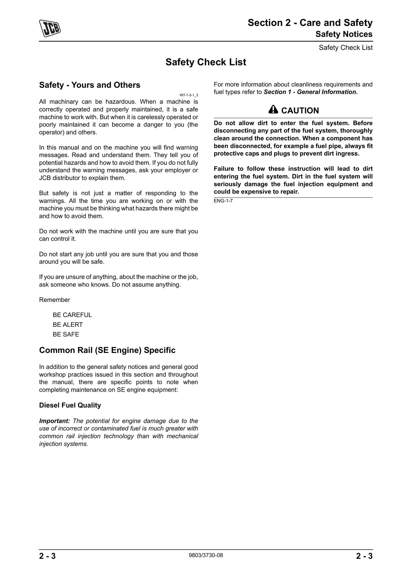 JCB 531-70 533-105 533-95 535-125 535-60 535-95 540-140 540-170 541-70 Side Engine Loadall Factory Workshop Service Manual 9803/3730-10