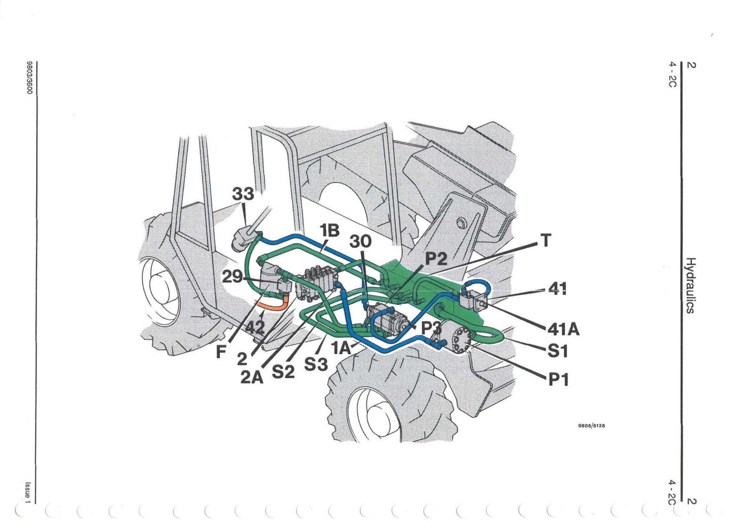 JCB 505-19 505-22 508-40 506-36 510-40 506B Loadall Factory Workshop Service Manual 9803/3600