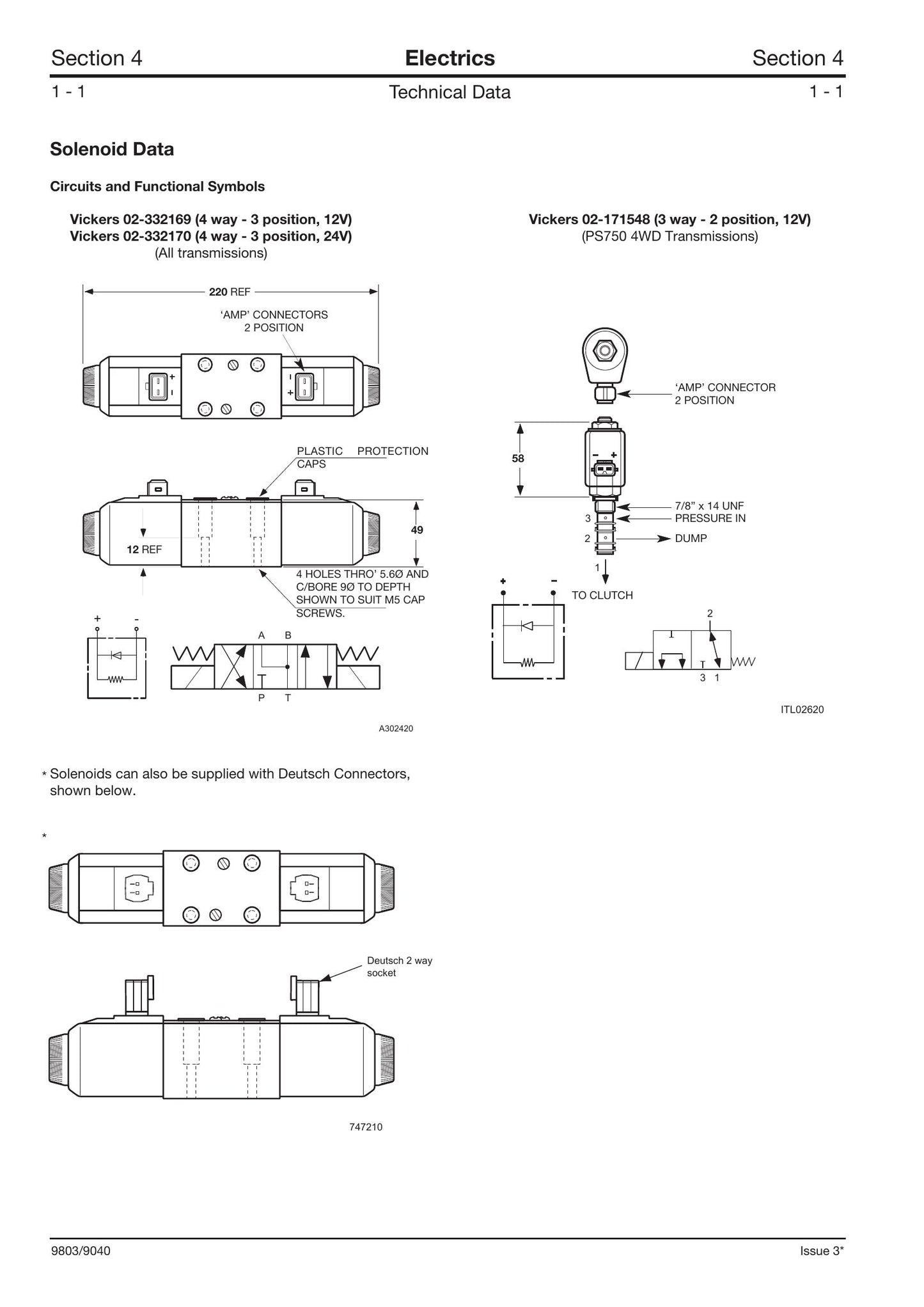 JCB PS700 PS750 Transmission Factory Workshop Service Manual 9803/9040