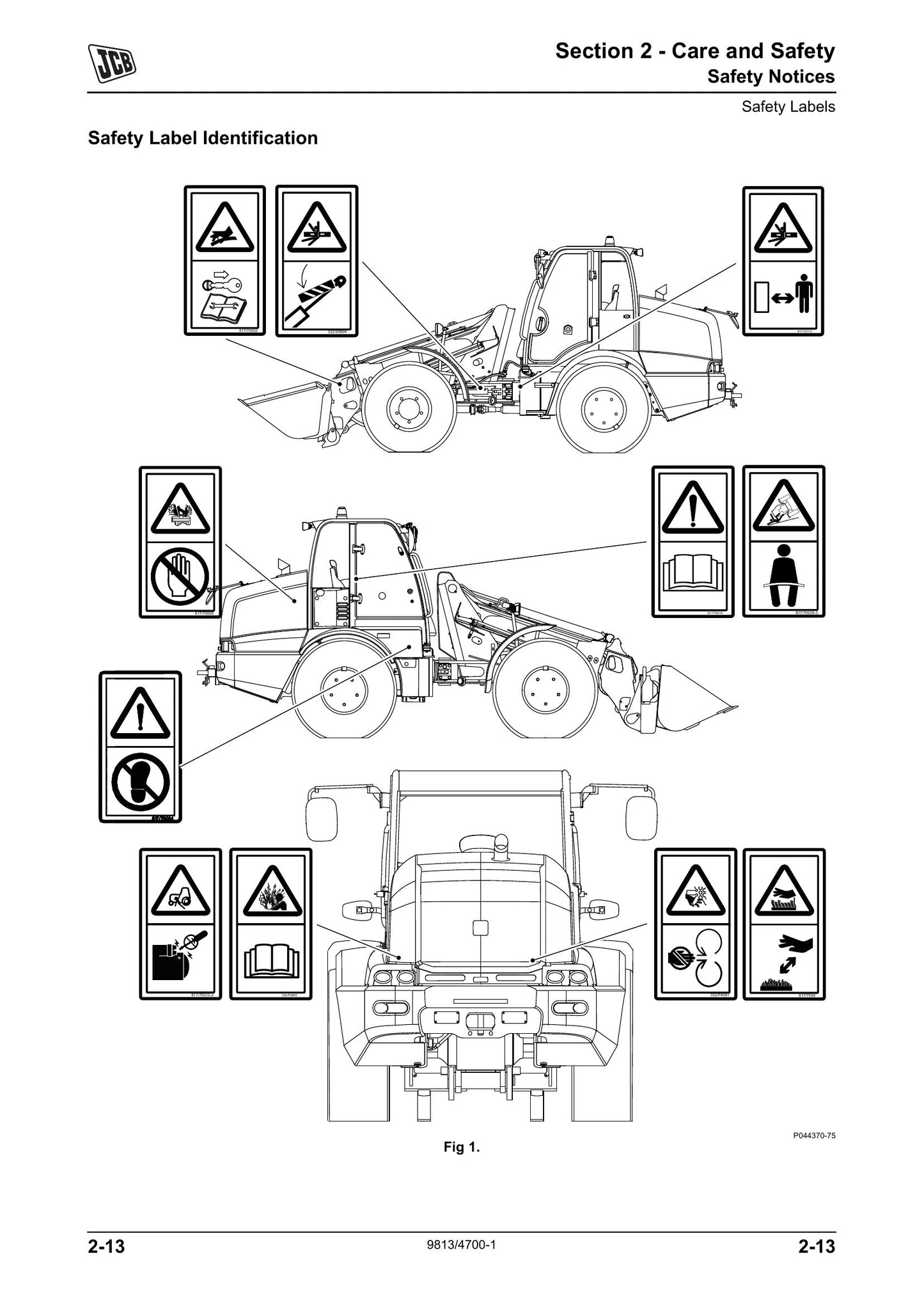 JCB TM320 Wheel Loader Factory Workshop Service Manual 9813/4700-1