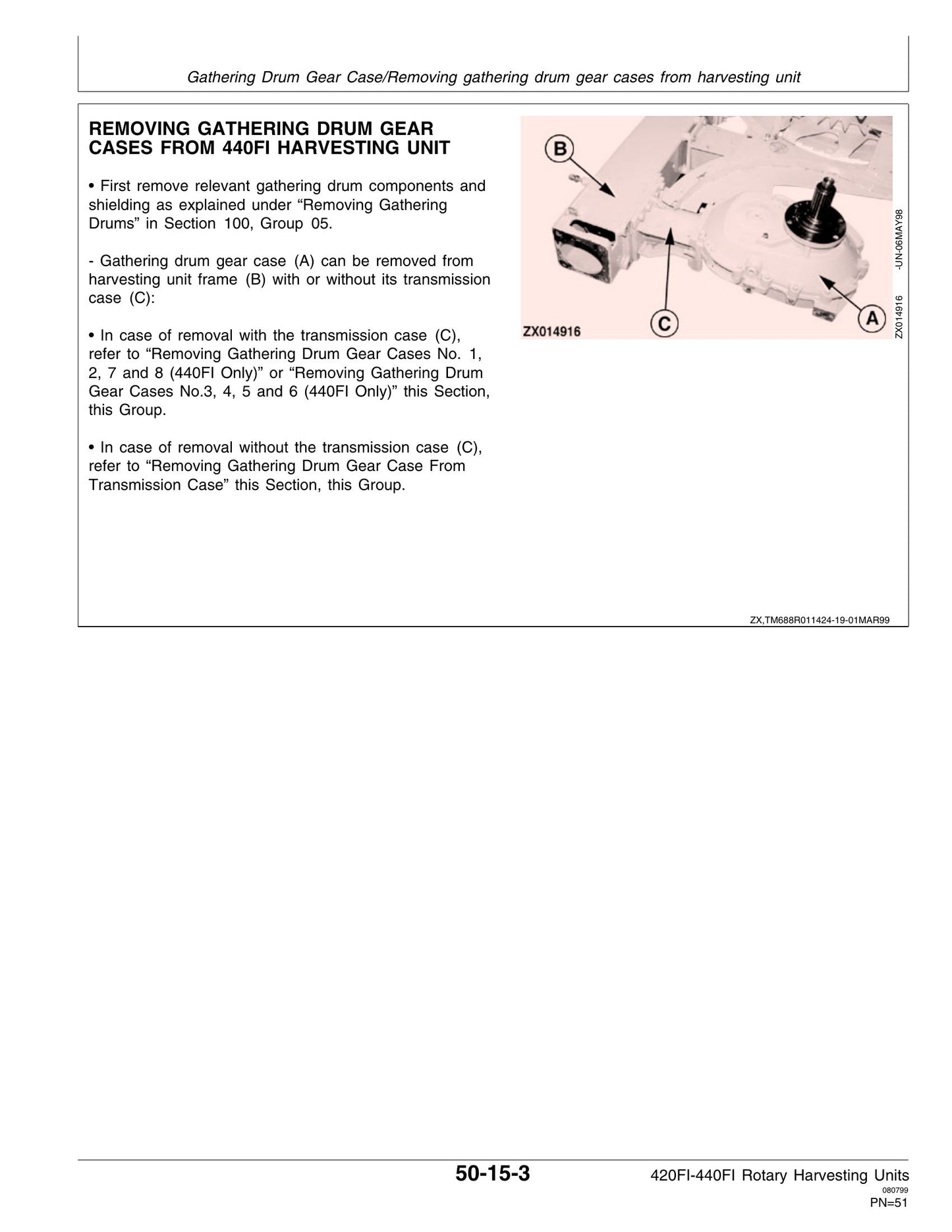 New Holland 420FI 440FI Rotary Harvesting Headers Factory Workshop Technical Manual 84321453A