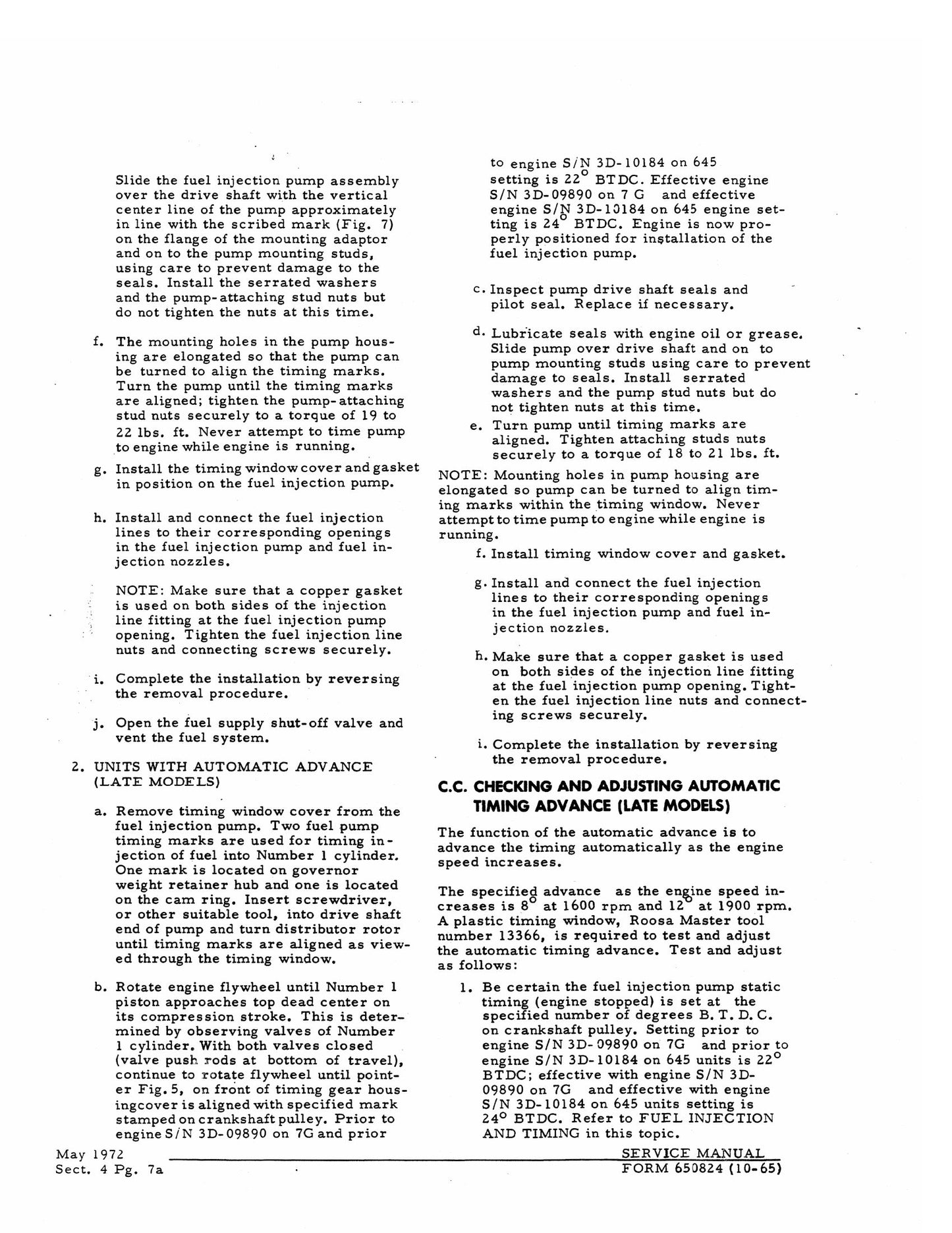 FIATALLIS 645-B Wheel Loader Factory Workshop Service Manual Set 73061033