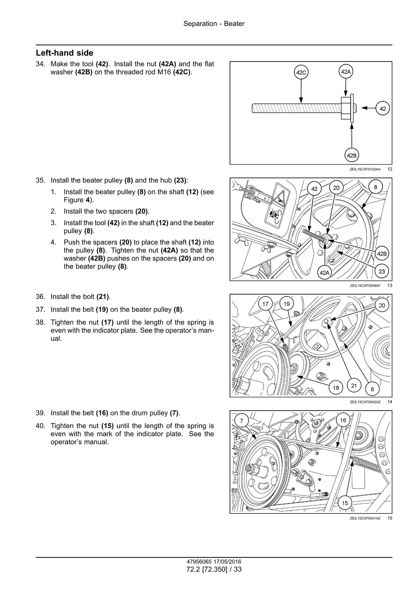 New Holland CR8.90 CR9.90 CR10.90 CX8.80 CX8.90 Combine Factory Workshop Service Manual 48017737