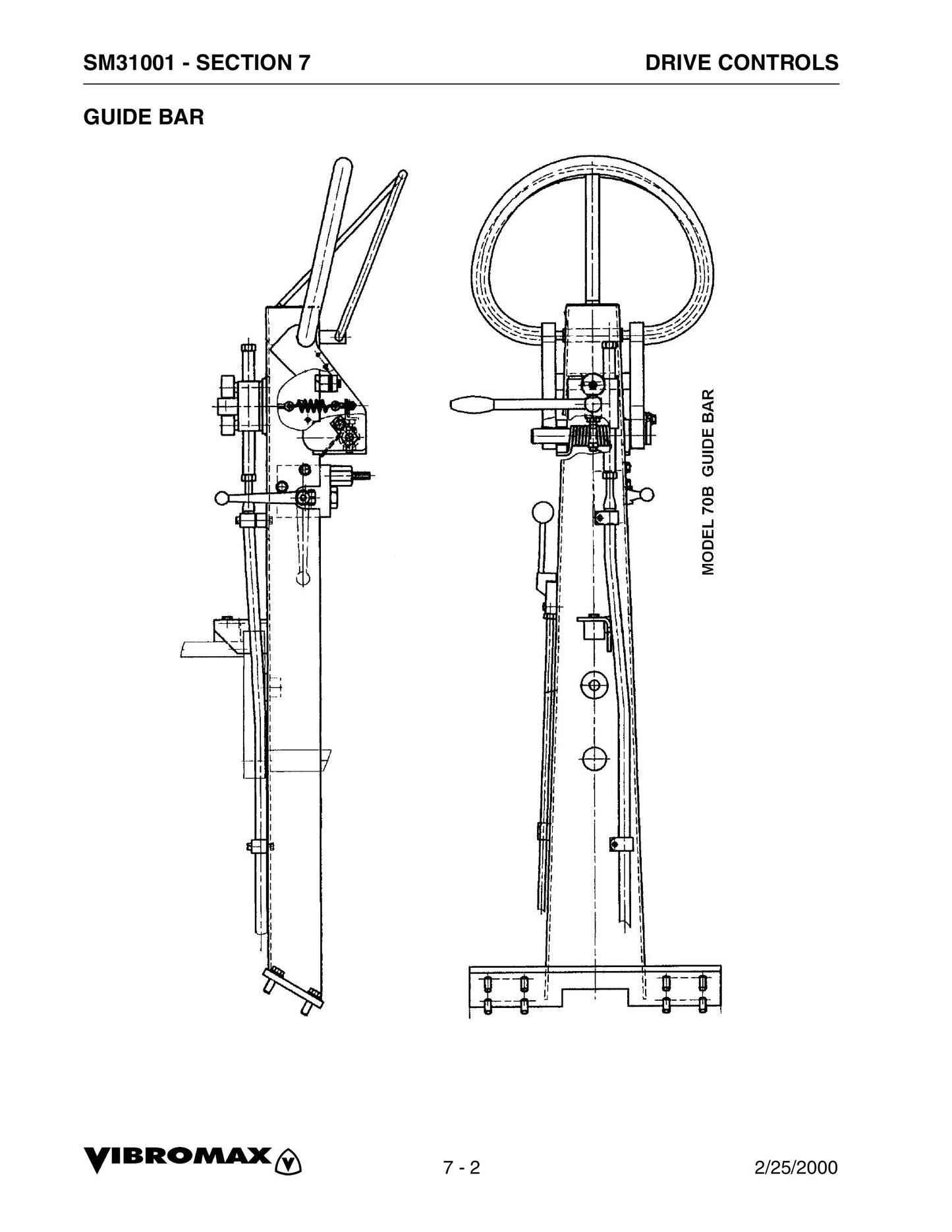 VIBROMAX 70B Walk-Behind Roller Factory Workshop Service Manual SM31001