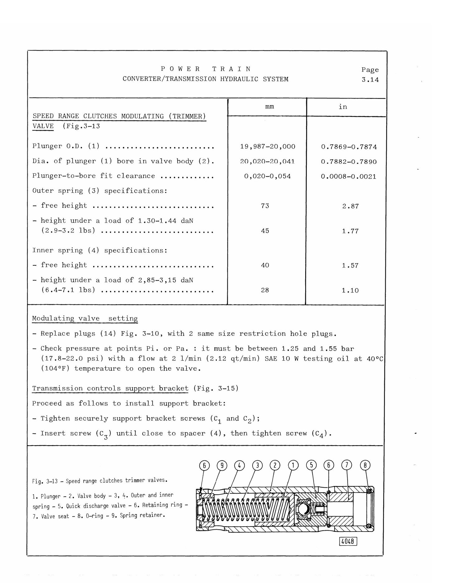 FIATALLIS FL14C Crawler Loader Service Specification Manual Form 73143550