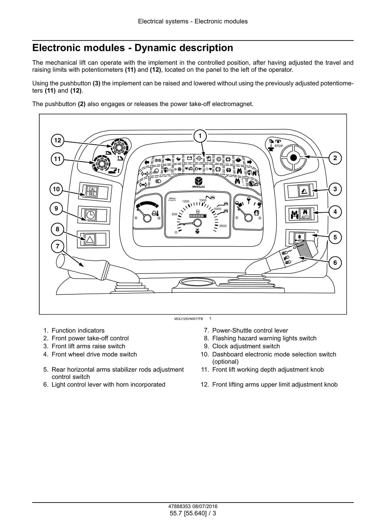 New Holland T4030V T4040V T4050V T4060V Tractor Factory Workshop Service Manual 48048525