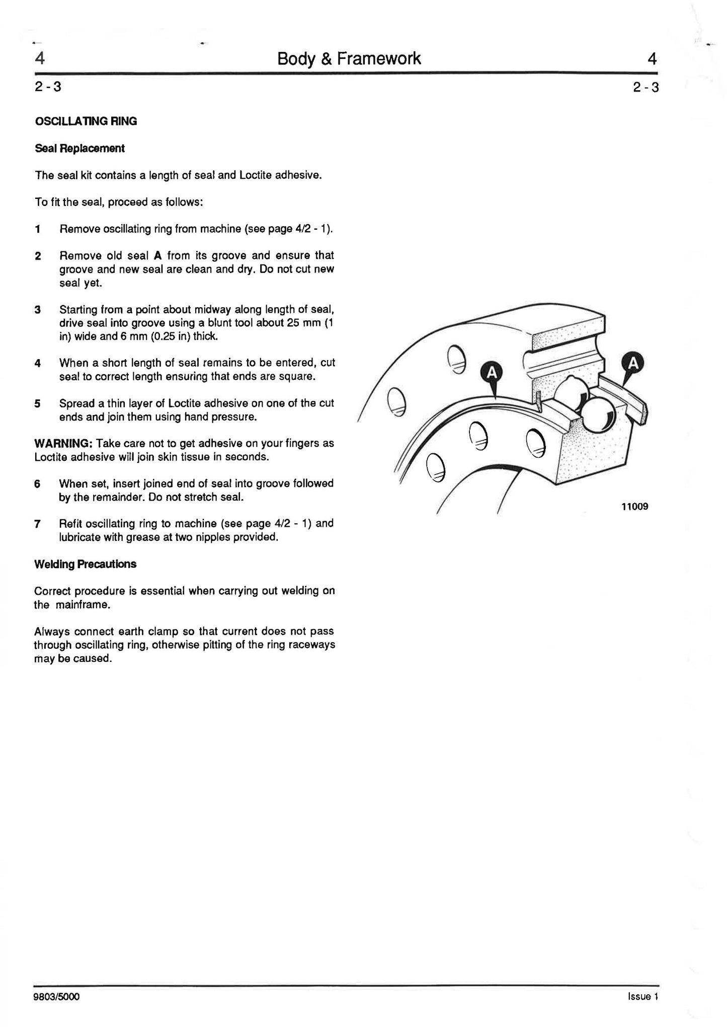 JCB 712 716 Telehandler Factory Workshop Service Manual 9803/5000