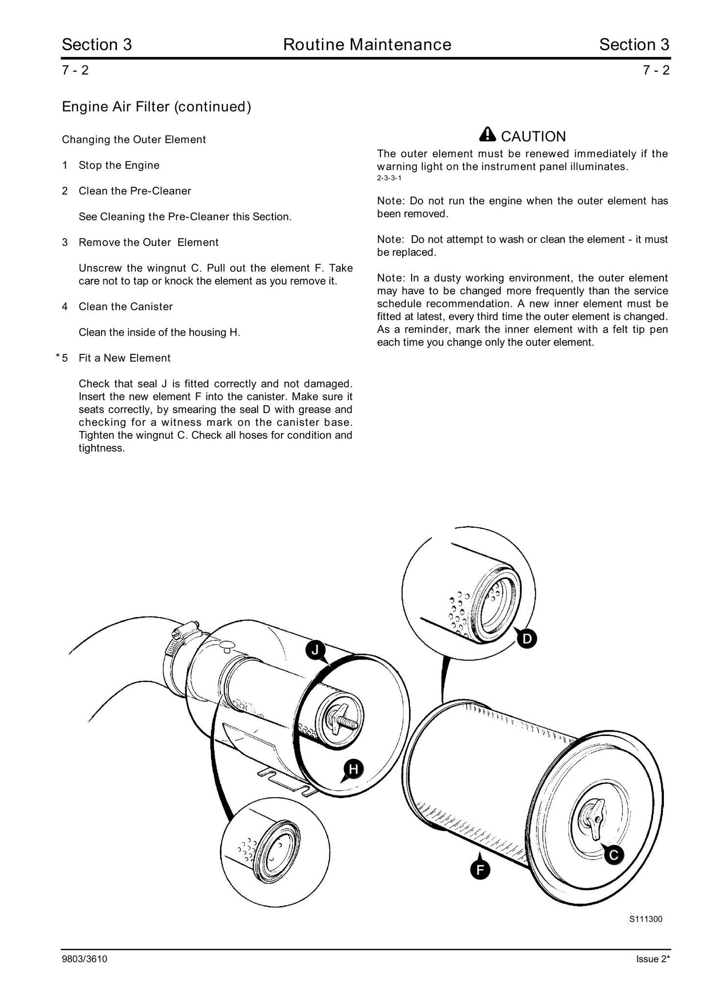 JCB 520-55 526-55 526S Loadall Factory Workshop Service Manual 9803/3610