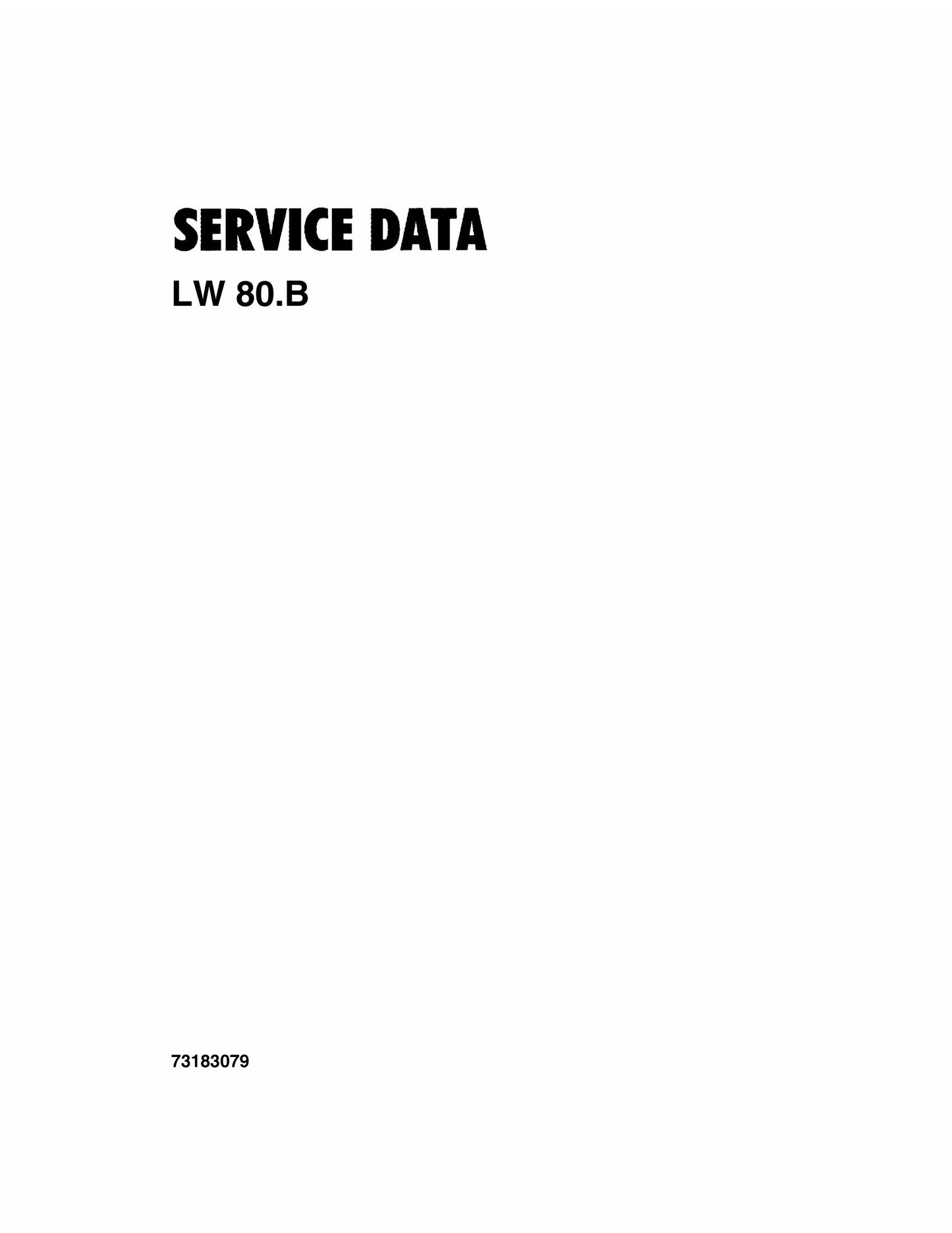 New Holland LW80.B Wheel Loader Factory Workshop Service Manual