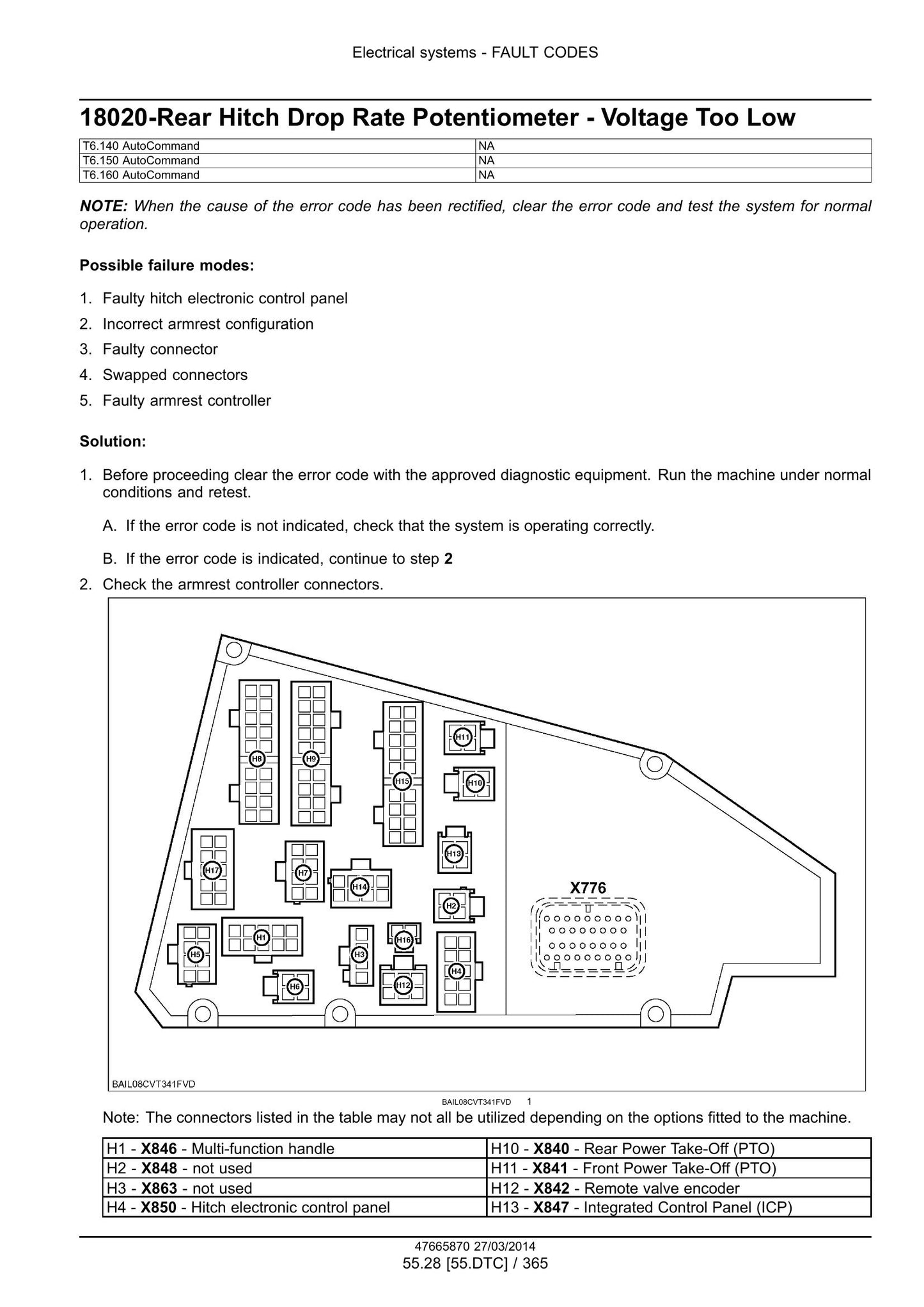New Holland T6.120 T6.140 T6.150 T6.155 T6.160 T6.165 T6.175 T6.140 AutoCommand T6.150 AutoCommand T6.160 AutoCommand Tractor Factory Workshop Service Manual 47720737