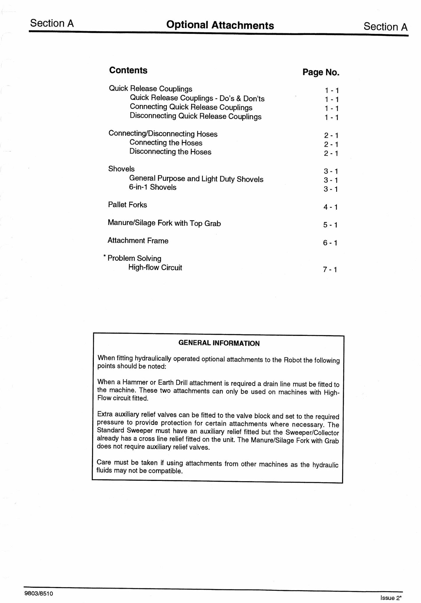 JCB 185 1105 Skid Steer Loader Factory Workshop Service Manual 9803/8520