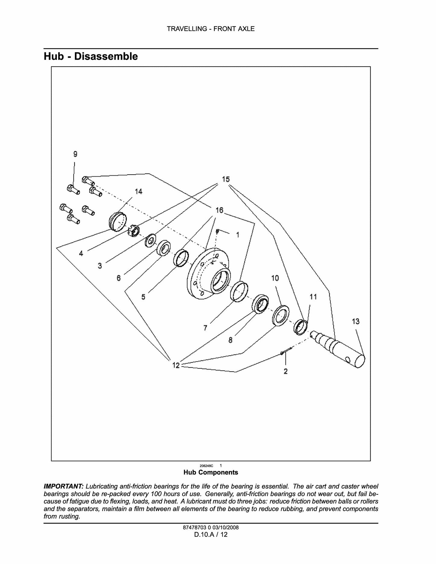 Flexi-Coil 5500 Air Hoe Drill Factory Workshop Repair Manual 87478703