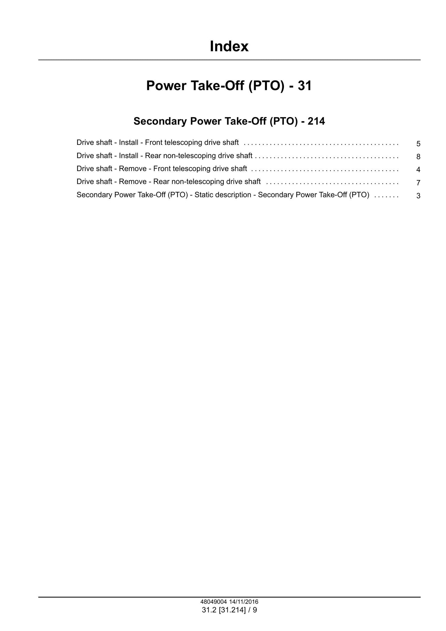 New Holland Discbine 313 Discbine 316 Disc Mower-Conditioner Factory Workshop Service Manual 48049004