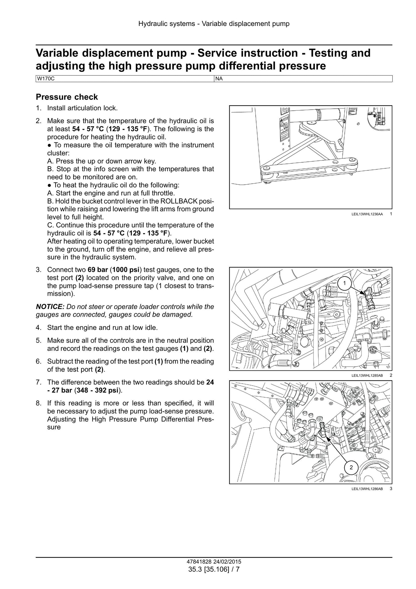 New Holland W130C W170C Wheel Loader Factory Workshop Service Manual 47865316
