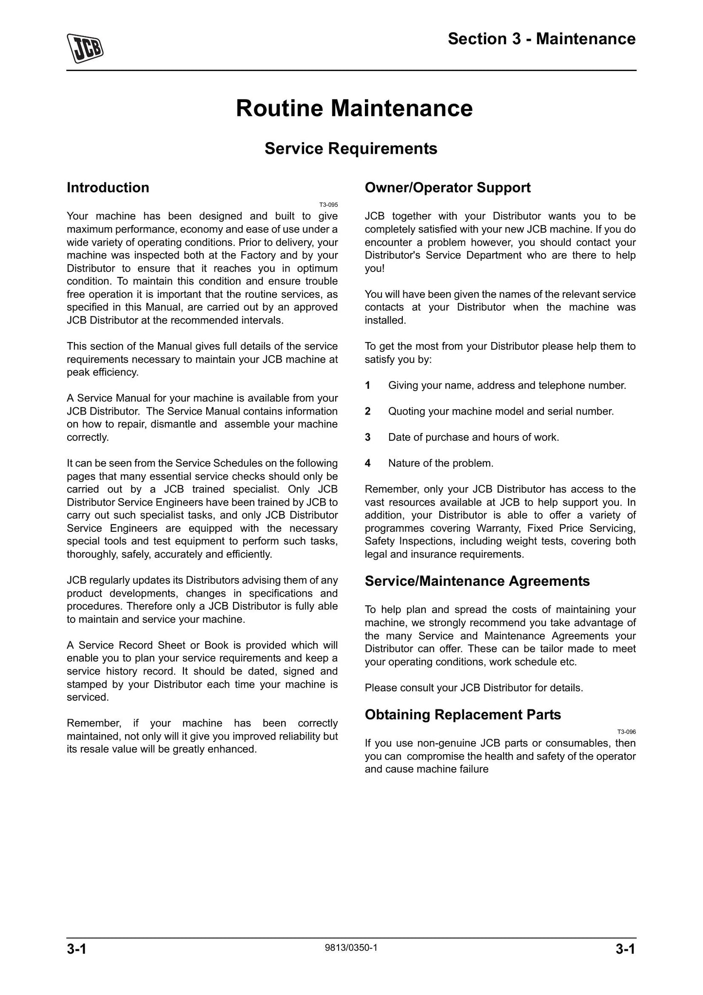 JCB 8280 8310 Tractor Factory Workshop Service Manual 9813/0350-1