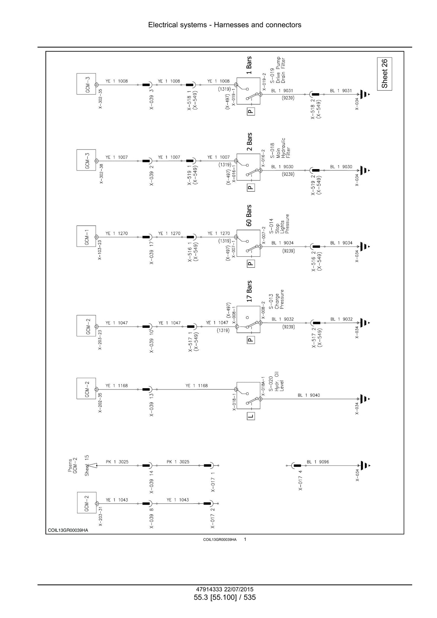 New Holland 9090X 9090X GE 9090X H 9090X O 9090X COFFEE 9090X OLIVE PLUS 9090X OLIVE PLUS GE Grape Harvester Factory Workshop Service Manual 47985321