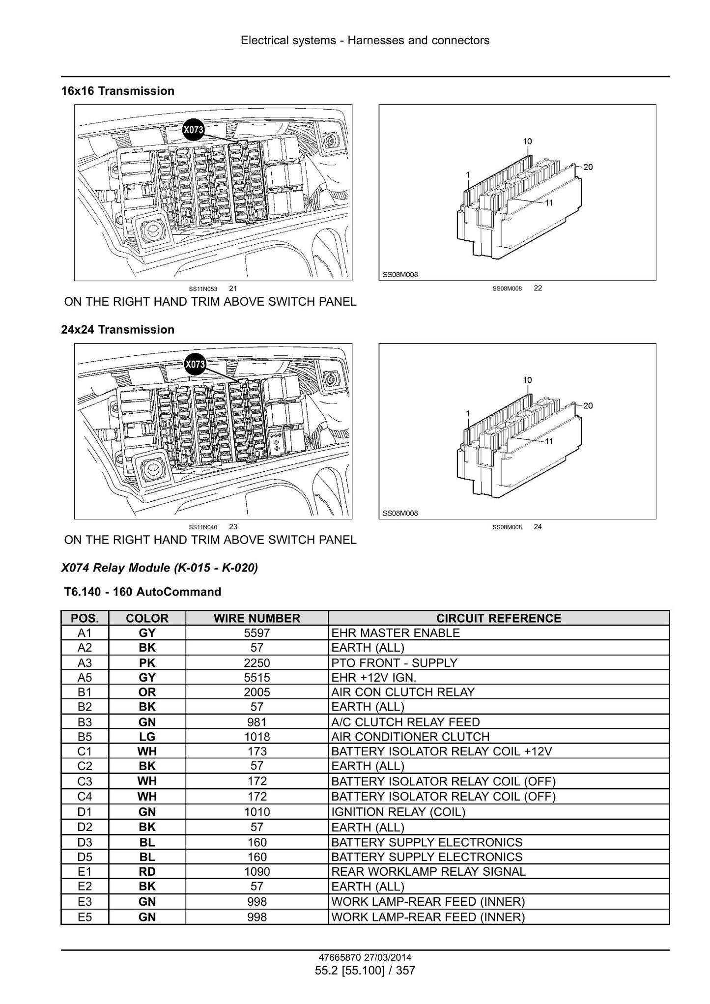 New Holland T6.120 T6.140 T6.150 T6.155 T6.160 T6.165 T6.175 T6.140 AutoCommand T6.150 AutoCommand T6.160 AutoCommand Tractor Factory Workshop Service Manual 47720737