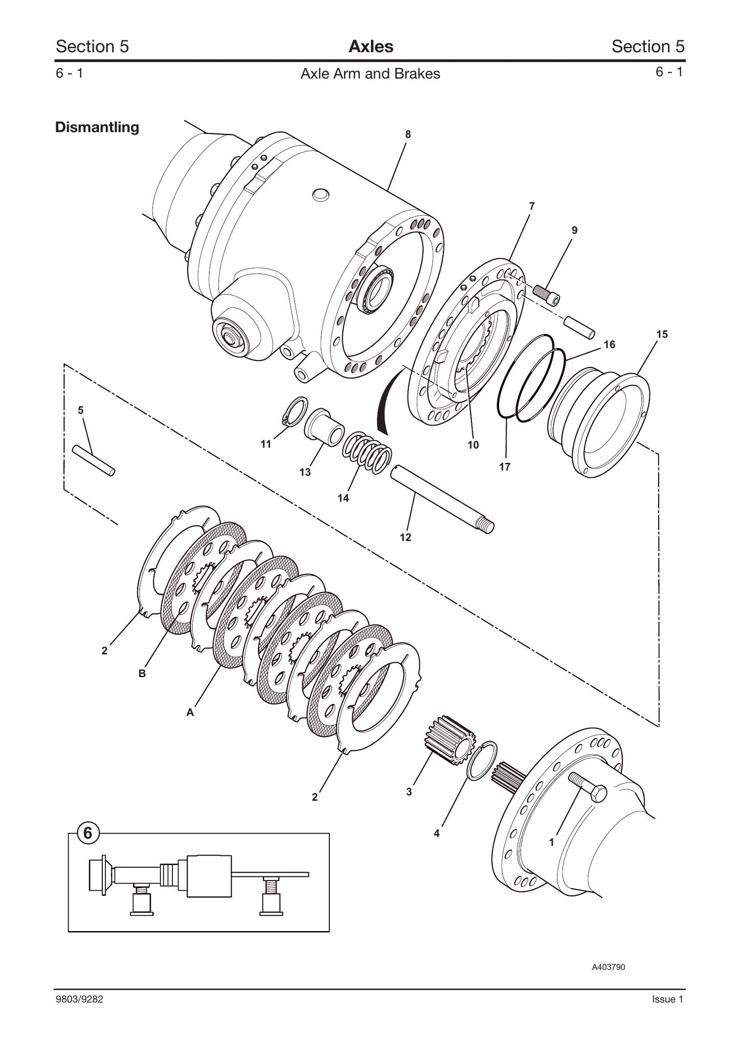 JCB SD 55-3 PIECE Axles Factory Workshop Service Manual 9803/9282