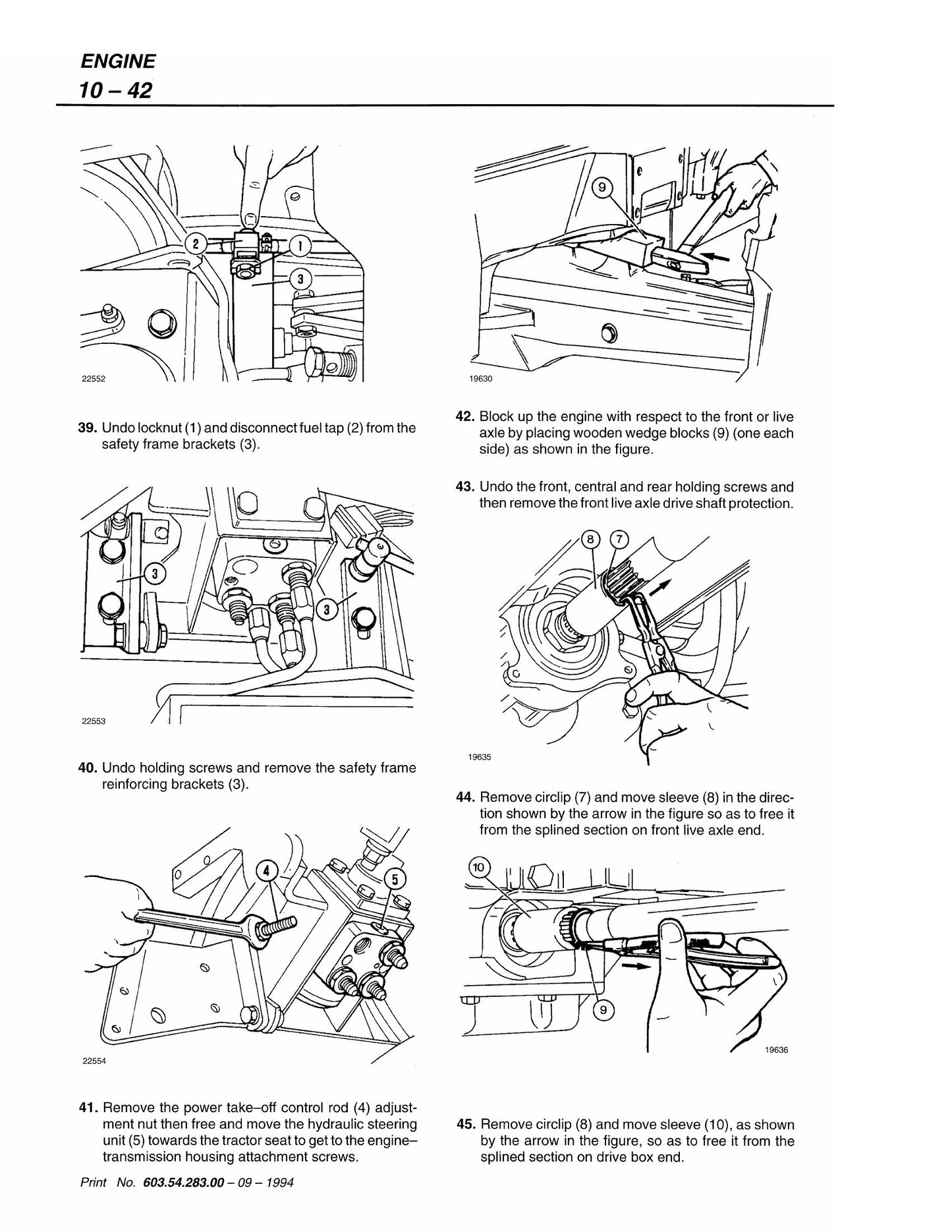 FIATAGRI 50V 55V 55F 60V 60F 62F 70V 72F 72LP 82F 82LP Tractor Workshop Manual 06910107