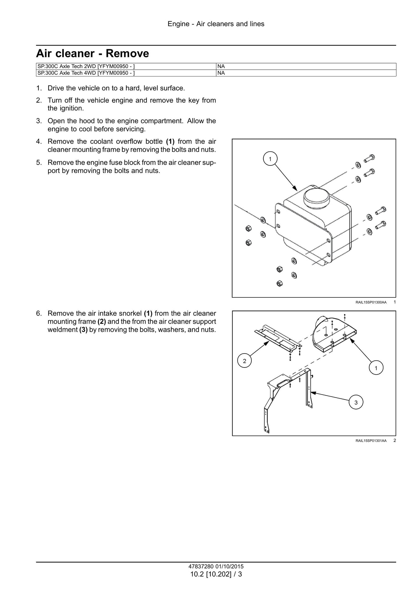 New Holland SP.300C Sprayer Factory Workshop Service Manual 47837280