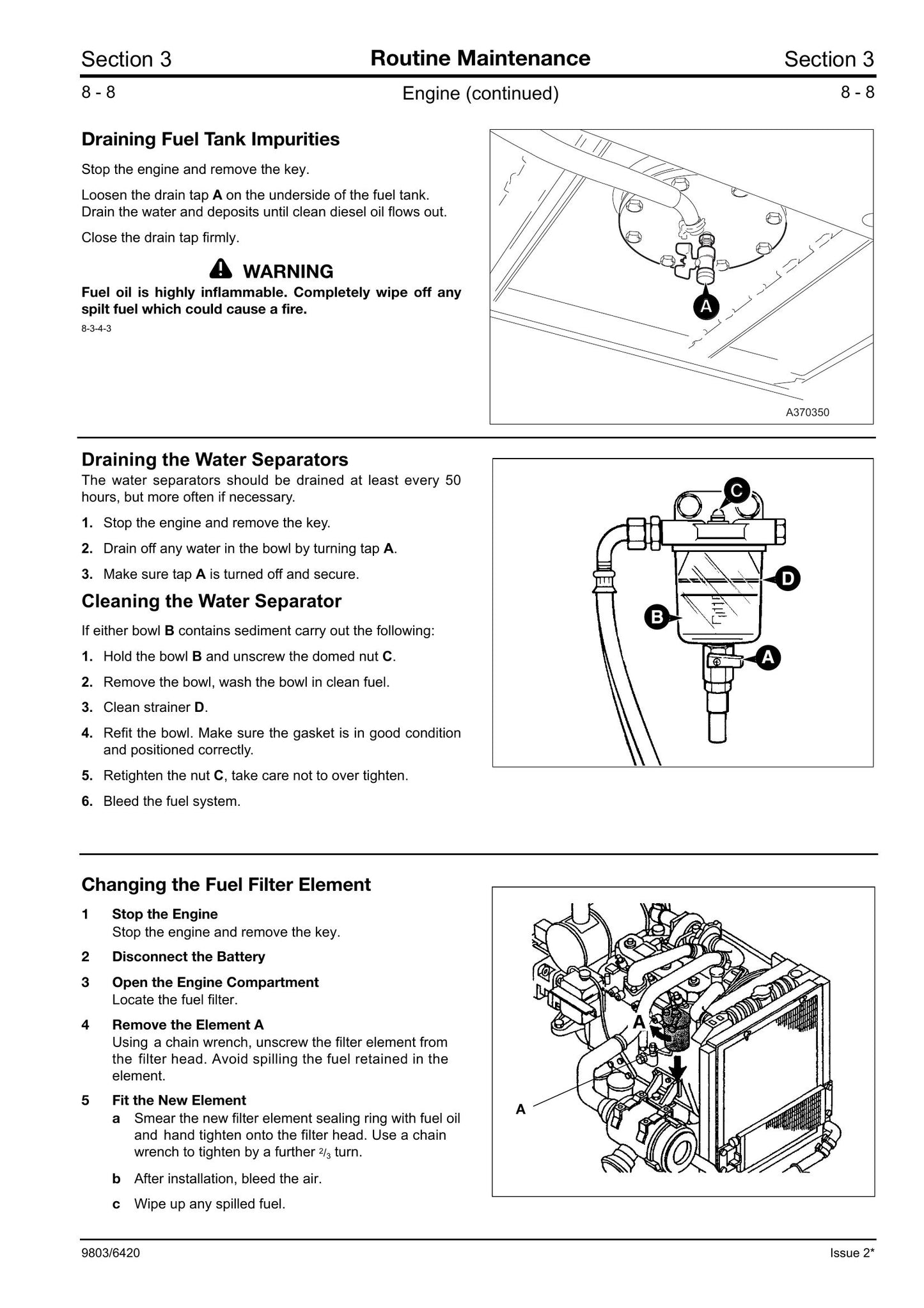 JCB JS330 JS450 JS460/500 Crawler Excavator Factory Workshop Service Manual 9803/6420