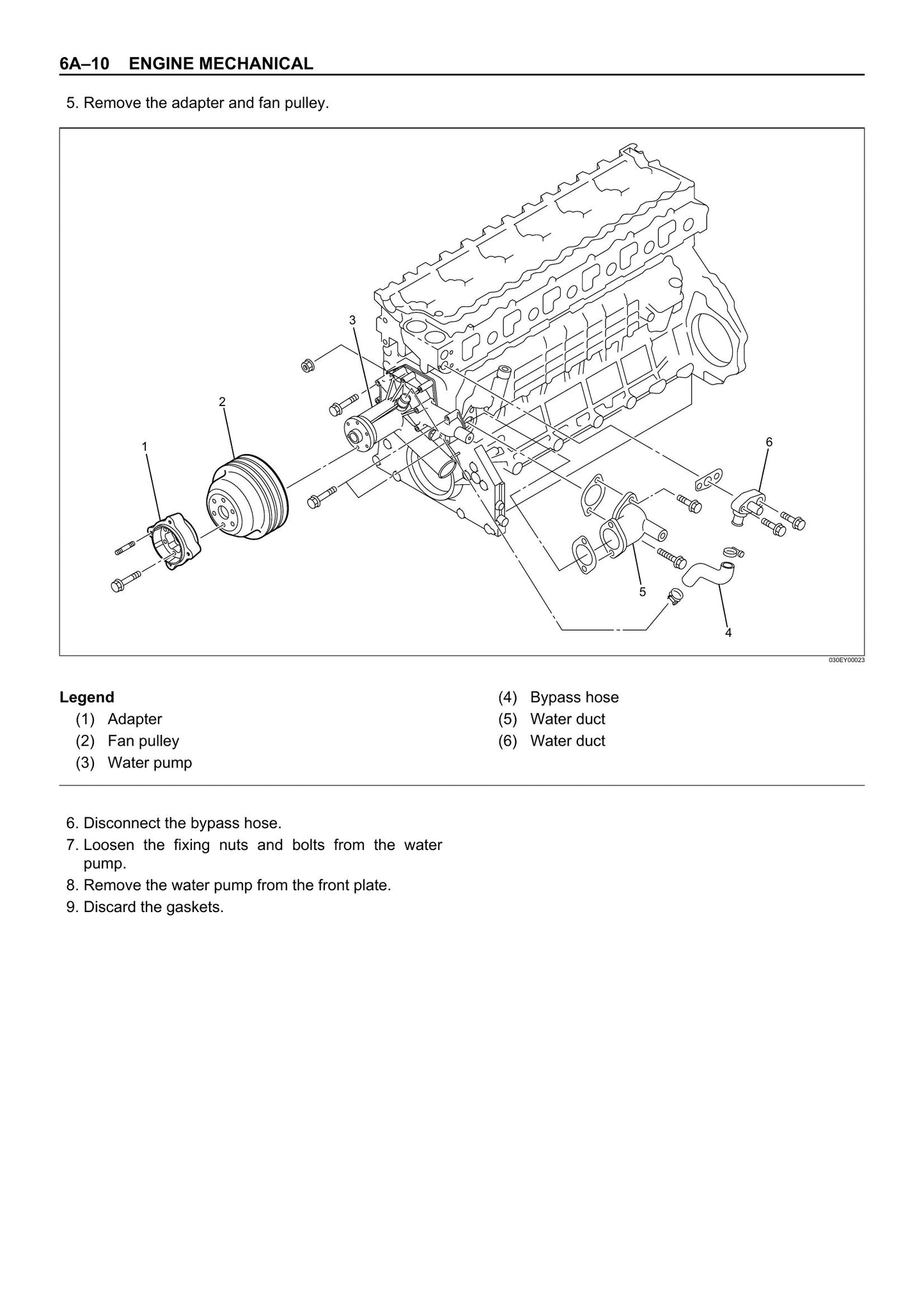 JCB AA-6HK1T BB-6HK1T Engine Workshop Manual 9806-2200