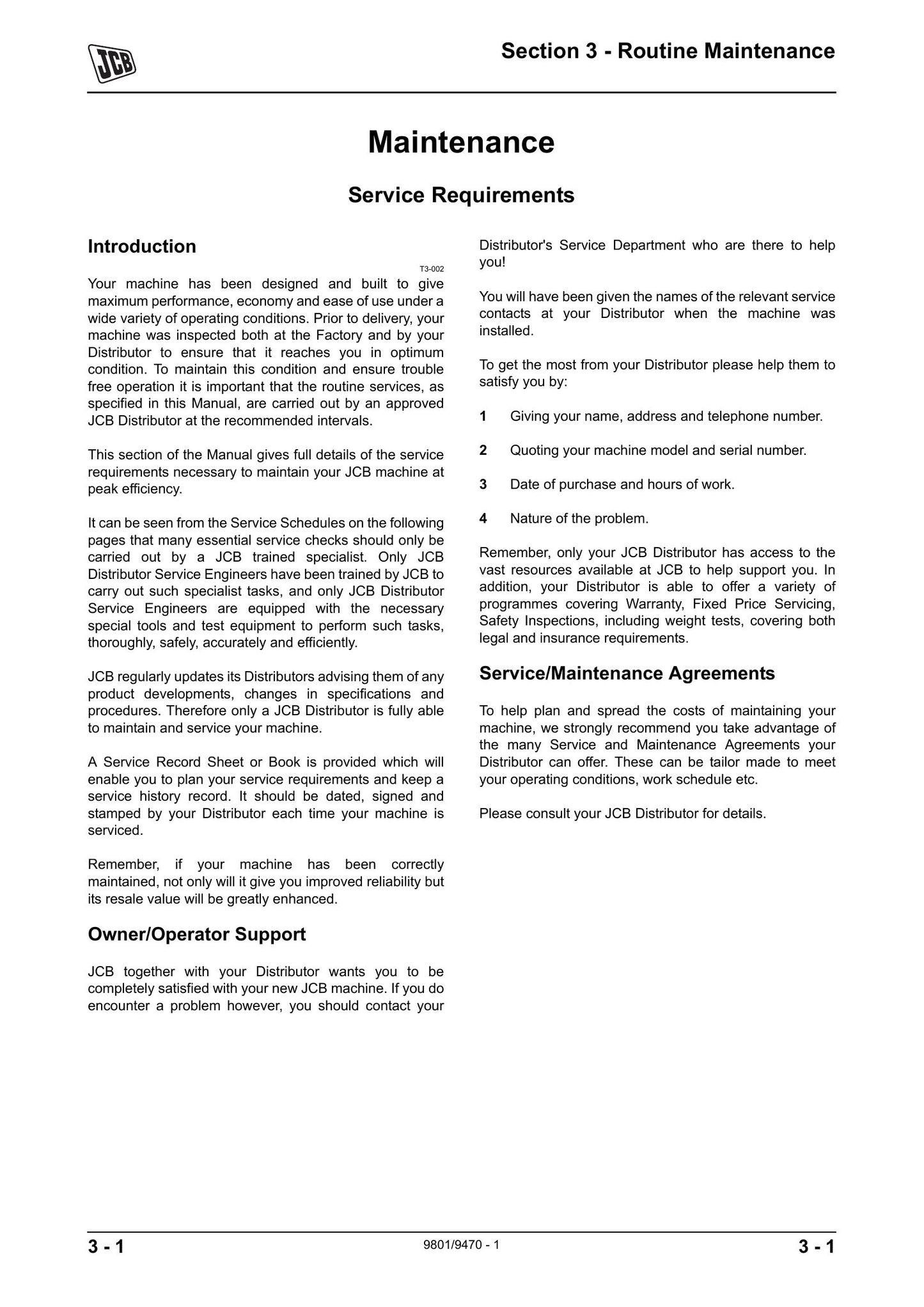 JCB JS175W Auto Wheeled Excavator Factory Workshop Service Manual 9803/6550-1