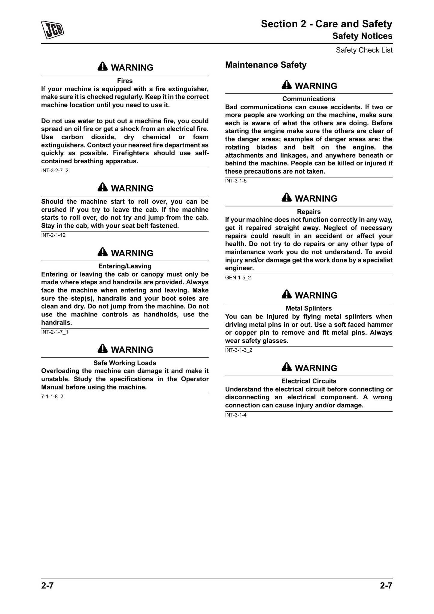 JCB WLS 422ZX Wheel Loader Factory Workshop Service Manual 9813/3800-01
