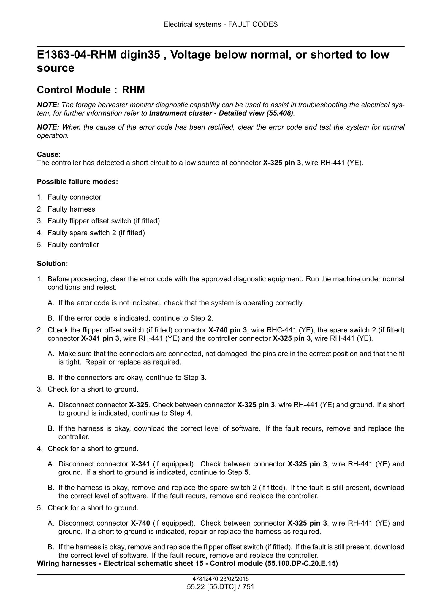 New Holland FR450 FR500 FR600 FR700 FR850 Forage Harvester Factory Workshop Service Manual 47849552