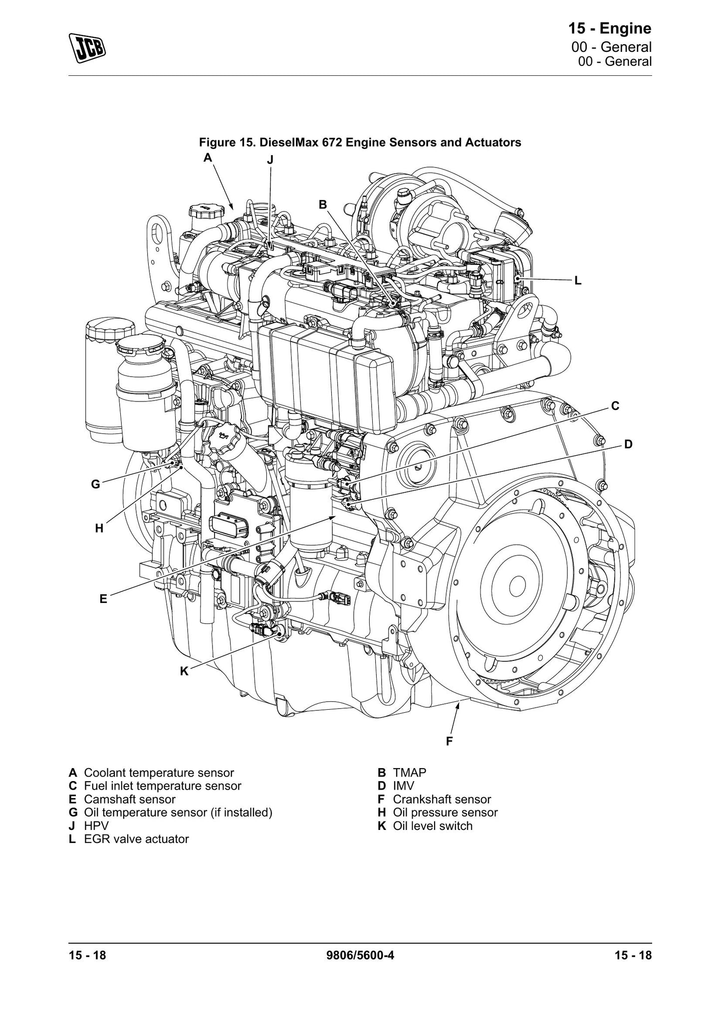 JCB T2/3 Elec Engine 6 Cyl Engine Factory Workshop Service Manual 9806/5600
