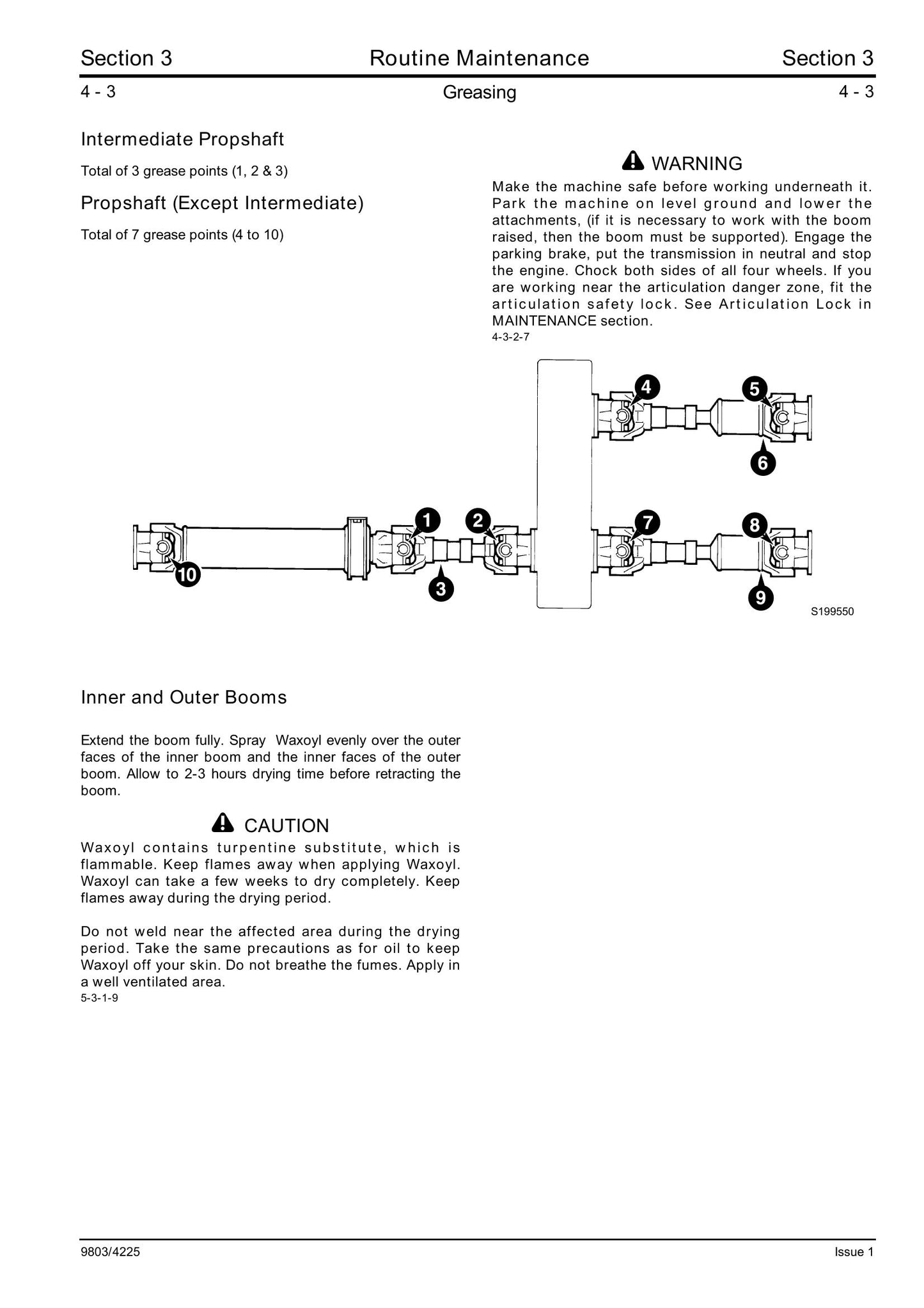 JCB TM200 TM270 TM300 Telehandler Factory Workshop Service Manual 9803/4225