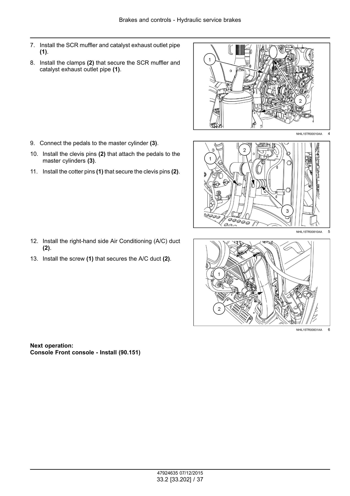 New Holland TS6.110 TS6.110 HC TS6.120 TS6.120 HC TS6.130 TS6.140 Tractor Factory Workshop Service Manual 47955983