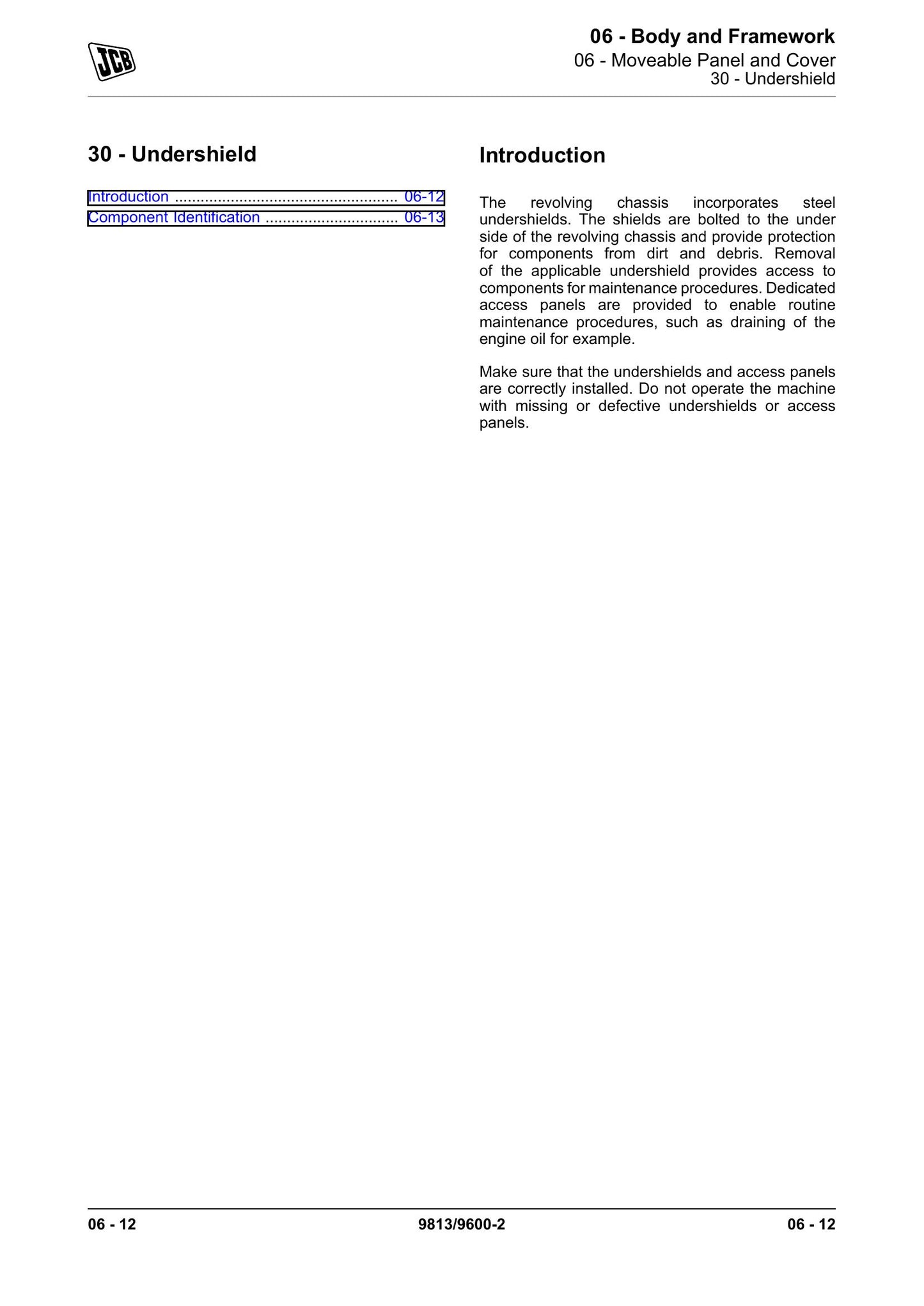 JCB 210X 220X Crawler Excavator Factory Workshop Service Manual 9813/9600