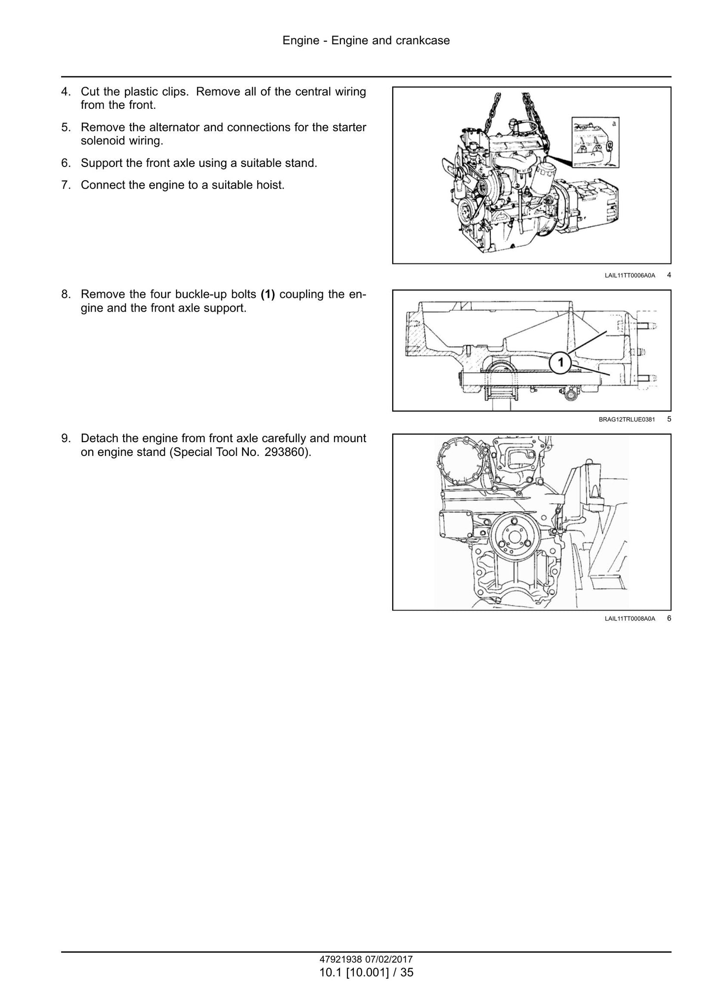 New Holland TT3840 TT3840F TT4030 TT3880F Tractor Factory Workshop Service Manual 47921938