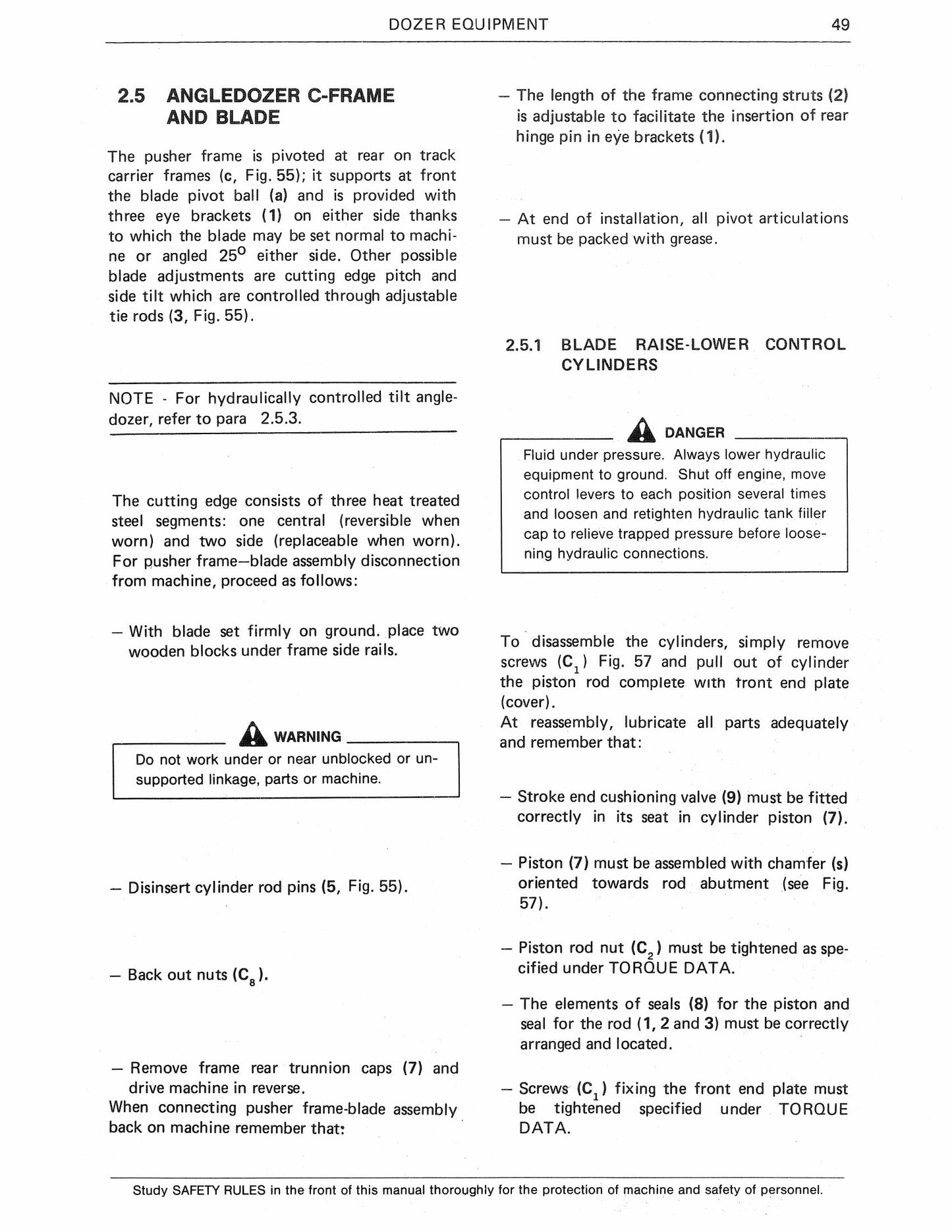 FIAT-ALLIS 14-C Crawler Dozer Factory Workshop Service Manual 604.06.290