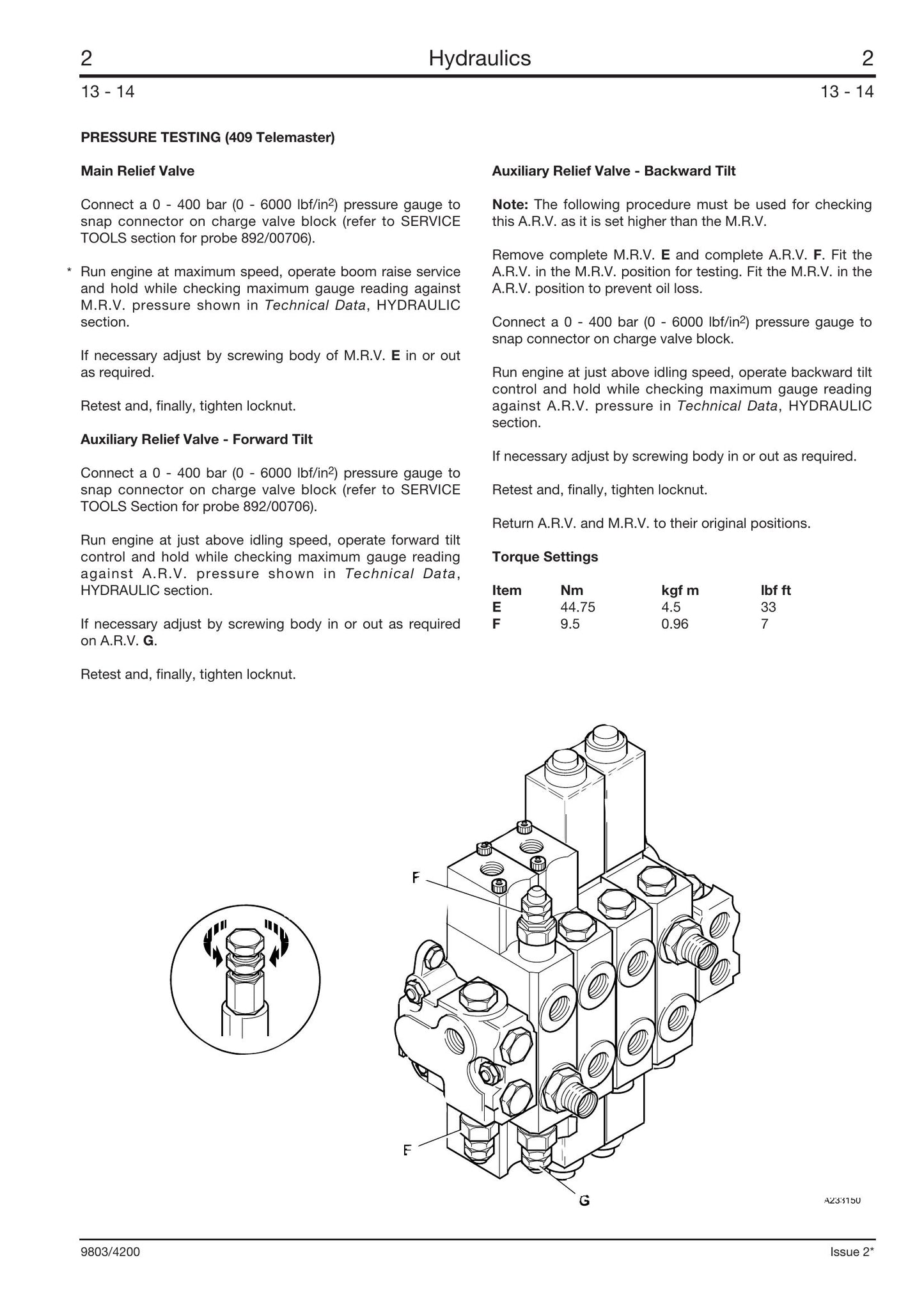 JCB 406 407 408 409 409 Telemaster Wheel Loader Factory Workshop Service Manual 9803/4200