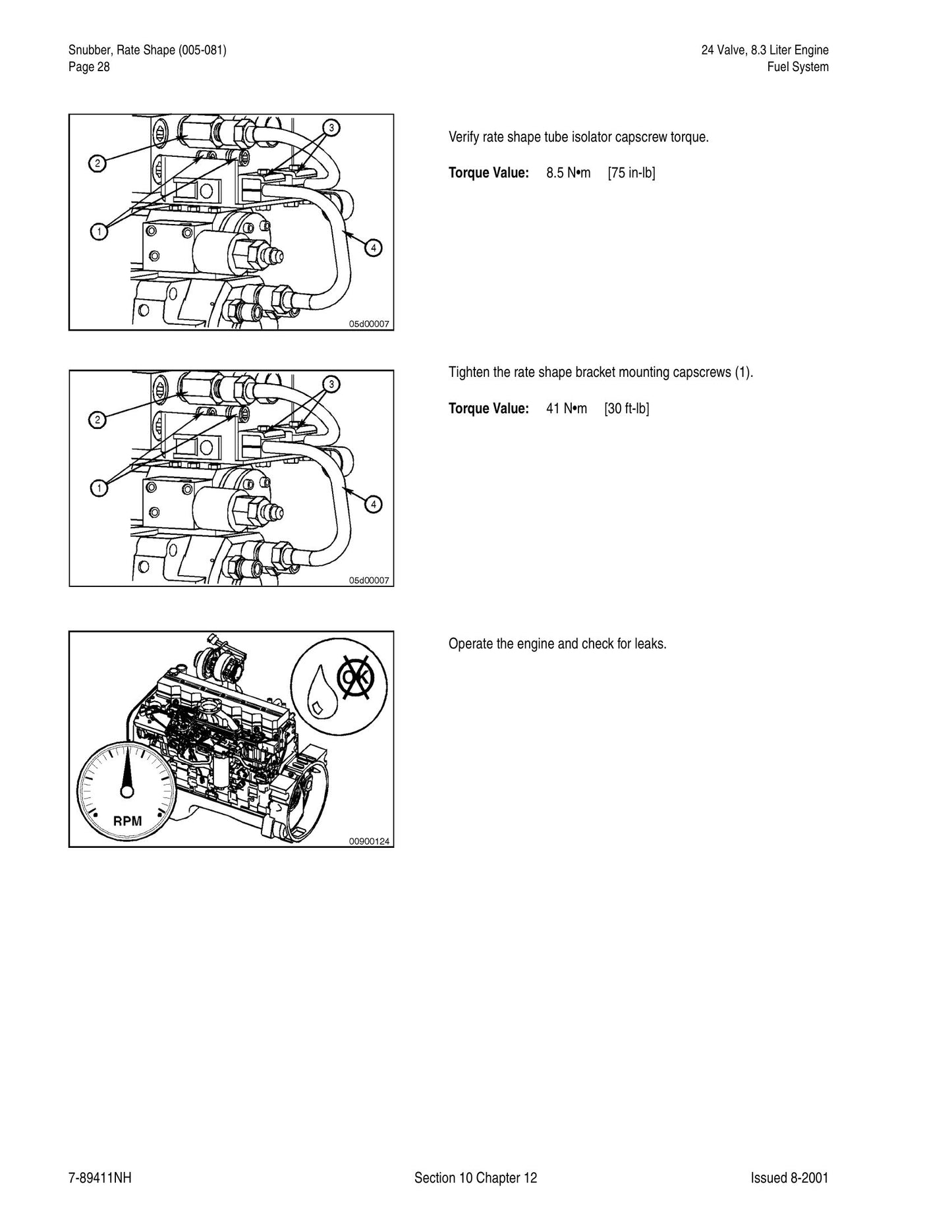 New Holland 8.3 Liter 9 Liter Engine Factory Workshop Service Manual 7-89390NH
