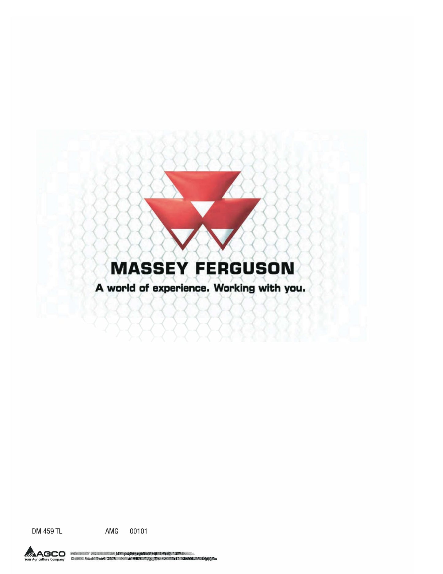 MASSEY FERGUSON DM 459 Mower Factory Workshop Operator Manual