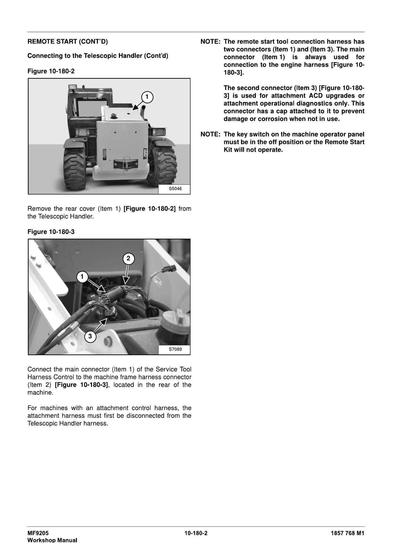 MASSEY FERGUSON MF9205 Wheel Loader Workshop Manual 1857768M1