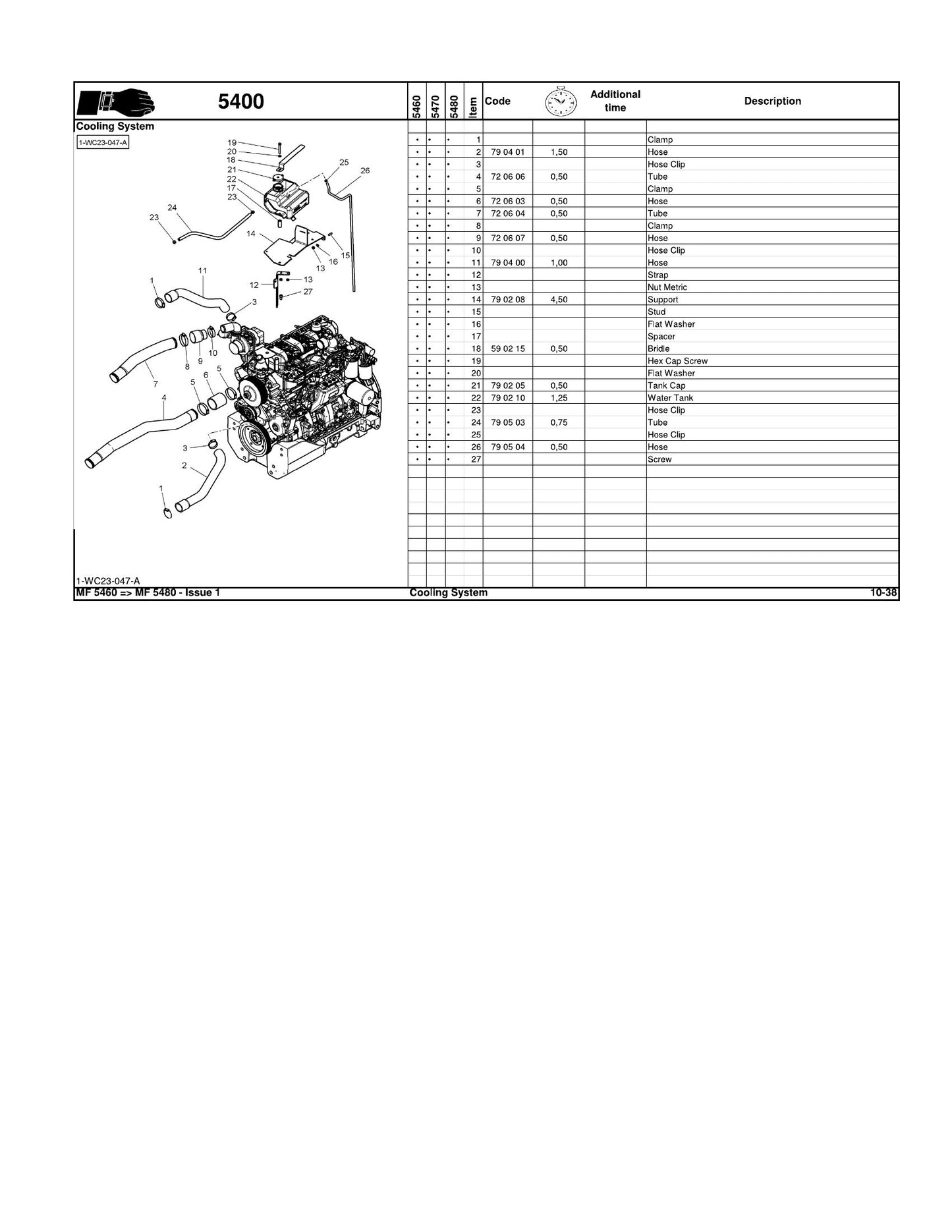 MASSEY FERGUSON MF 5460 MF 5470 MF 5480 Sisu Tractor Factory Workshop Operator Manual