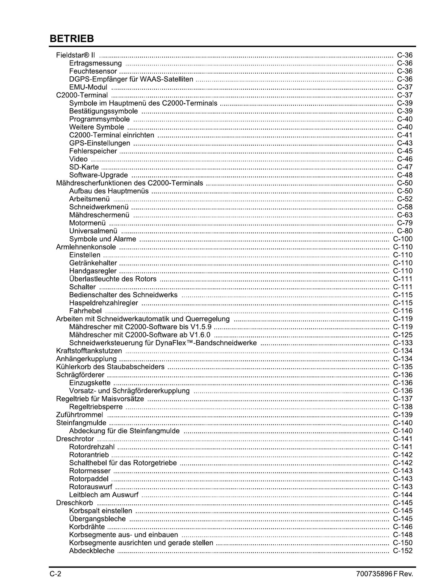 MASSEY FERGUSON 9005 9895 CE Combine Harvester Factory Workshop Operator Manual (DE)